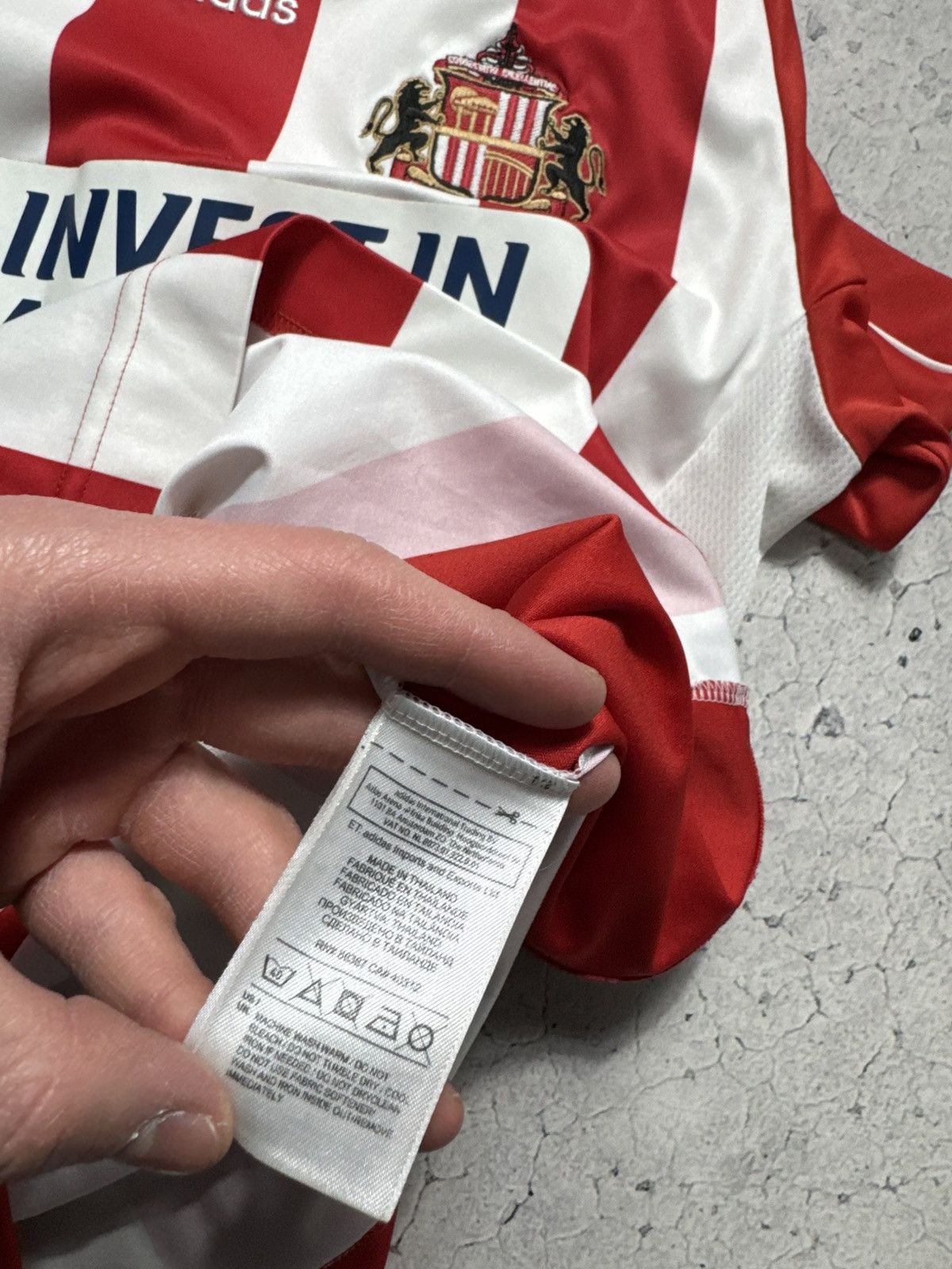 Adidas Adidas FC Sunderland 2012/2013 Vintage Soccer Jersey Size US M / EU 48-50 / 2 - 8 Thumbnail