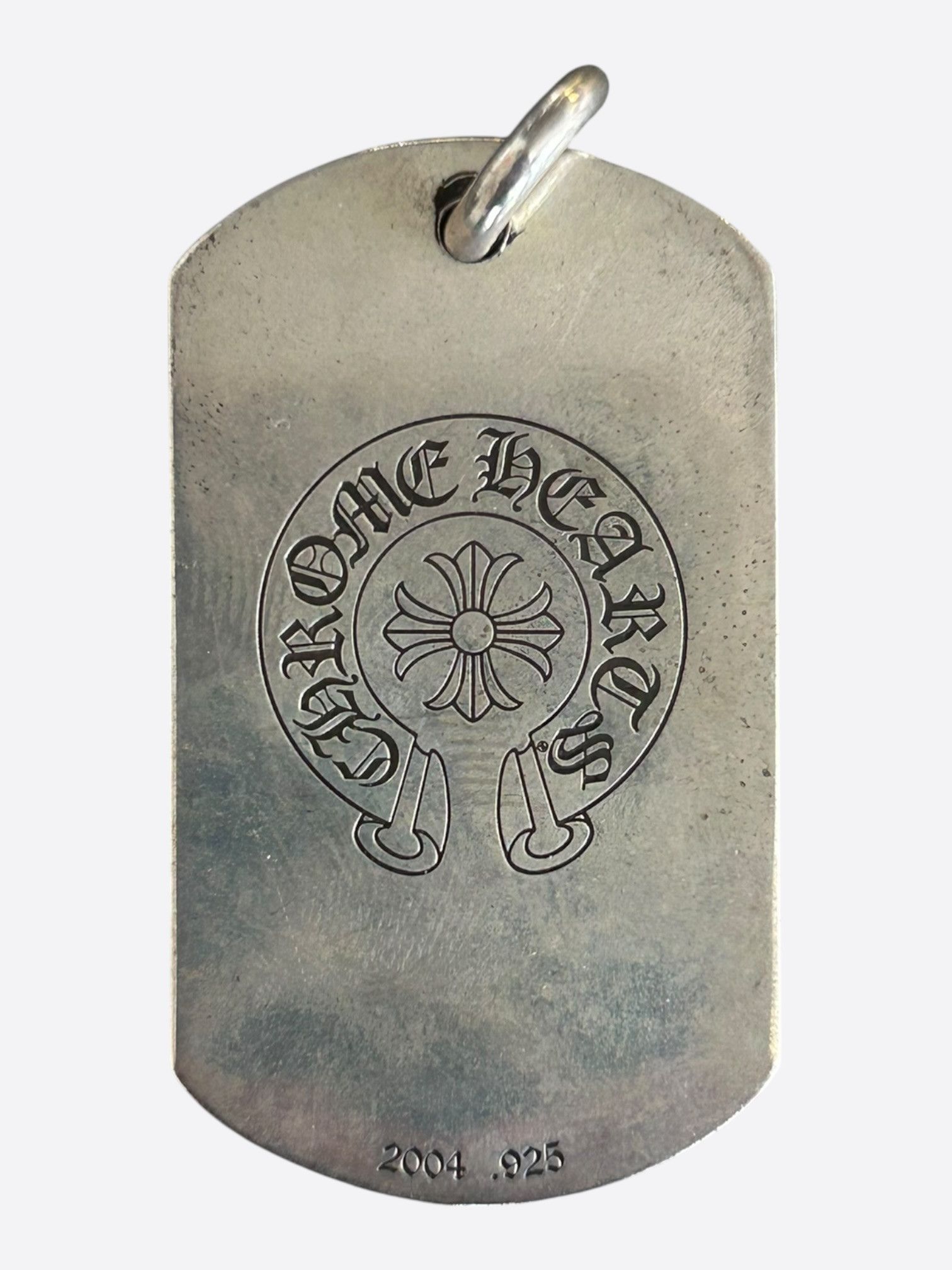 Chrome Hearts Chrome Hearts New York Exclusive Silver Cross Logo Dog Tag Size ONE SIZE - 2 Thumbnail