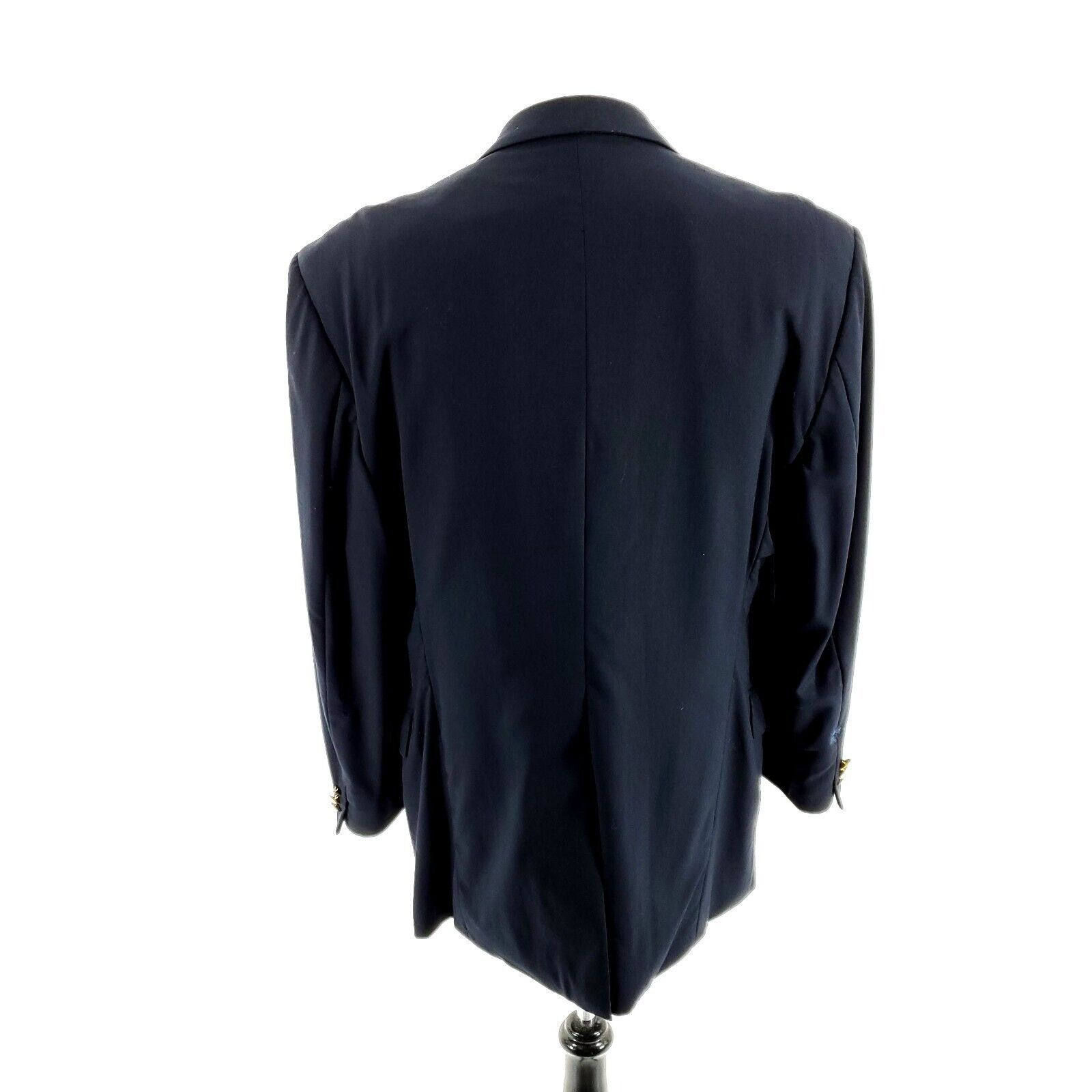 Coppley DAMAGED Coppley Wool 2 Gold Button Blazer 42L Blue Tagged 46 Size 42L - 8 Thumbnail