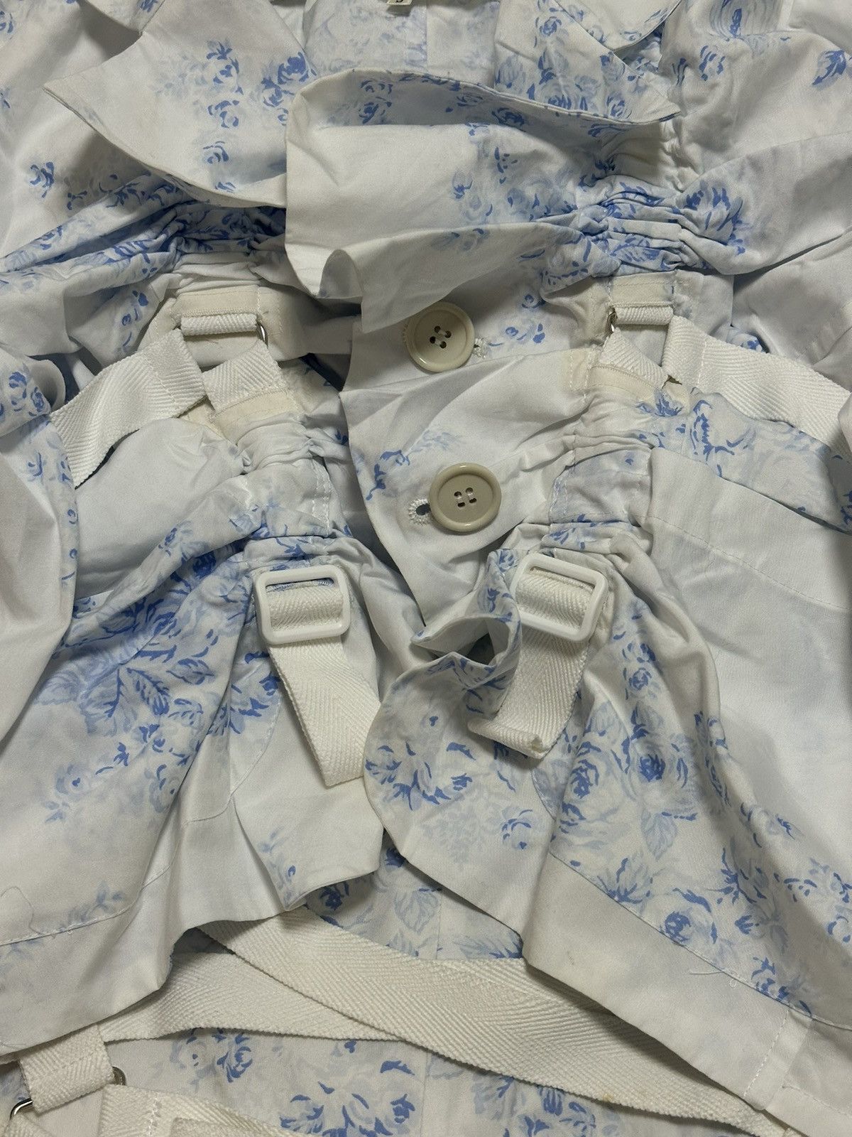 Junya Watanabe JUNYA WATANABE S/S 03 Floral Print Parachute Shirt and Skirt Size S / US 4 / IT 40 - 4 Thumbnail