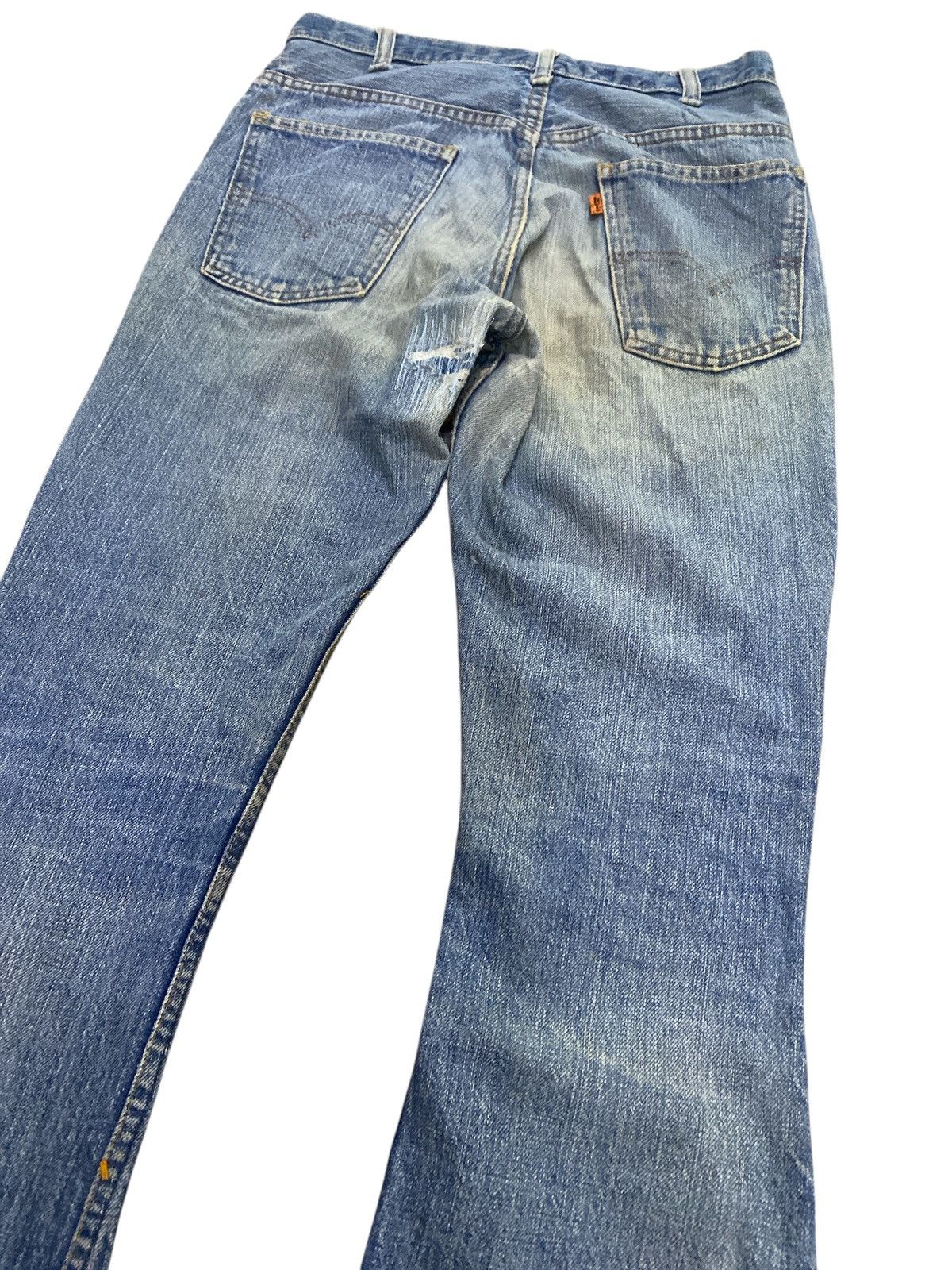 Levi's × Levi's Vintage Clothing × Vintage Flared💥Vintage 70s Levi’s Orange Tab Bell Bottom Jeans Size US 30 / EU 46 - 12 Thumbnail