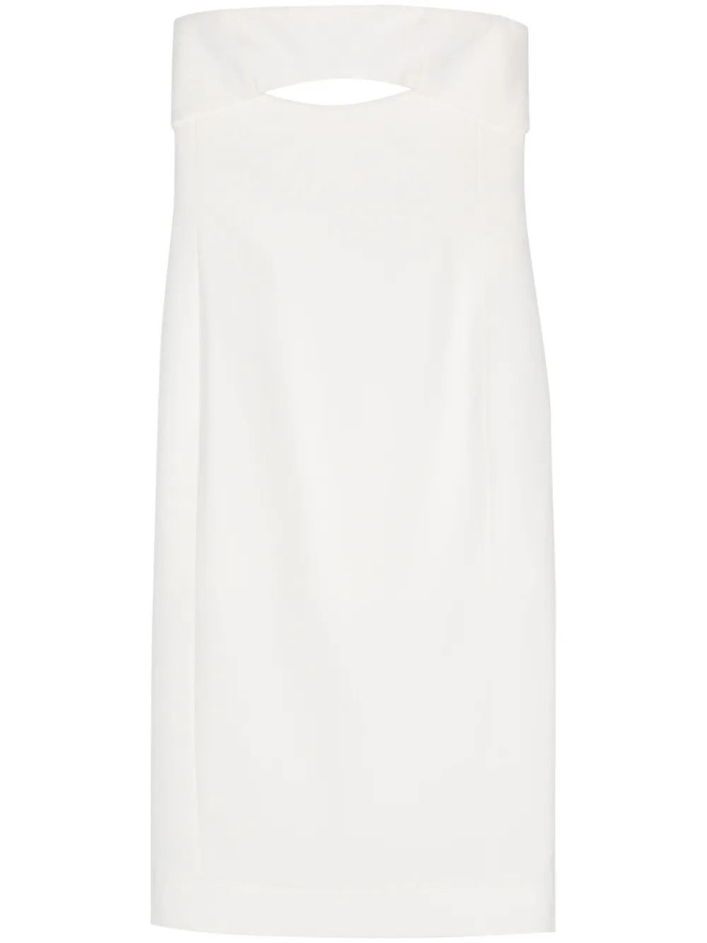 Saint Laurent Paris o1y0126 Mini Dress in White Size M / US 6-8 / IT 42-44 - 1 Thumbnail