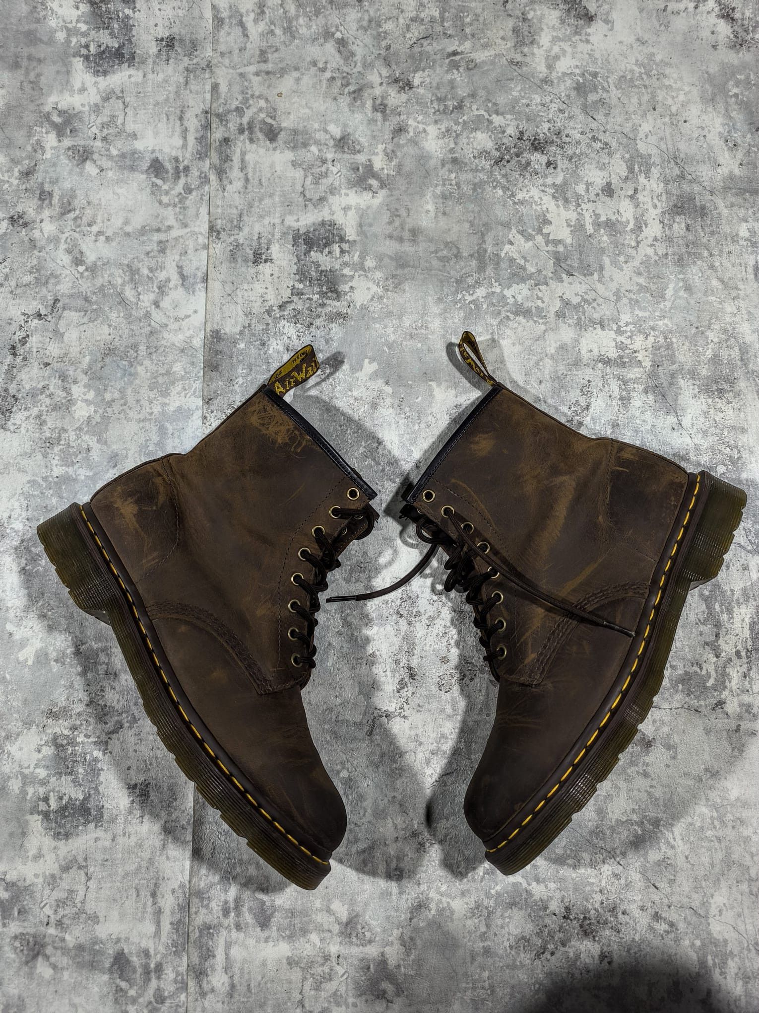 Dr. Martens Dr. Martens Doc Martens 1460 Crazy Horse Leather Brown Boots Size US 12 / EU 45 - 6 Thumbnail