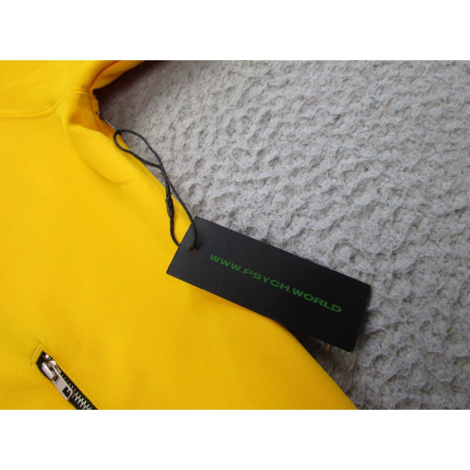 Vintage Psychworld Jacket Mens Large Yellow Track Zip Up Stripe Streetwear Size US L / EU 52-54 / 3 - 6 Thumbnail