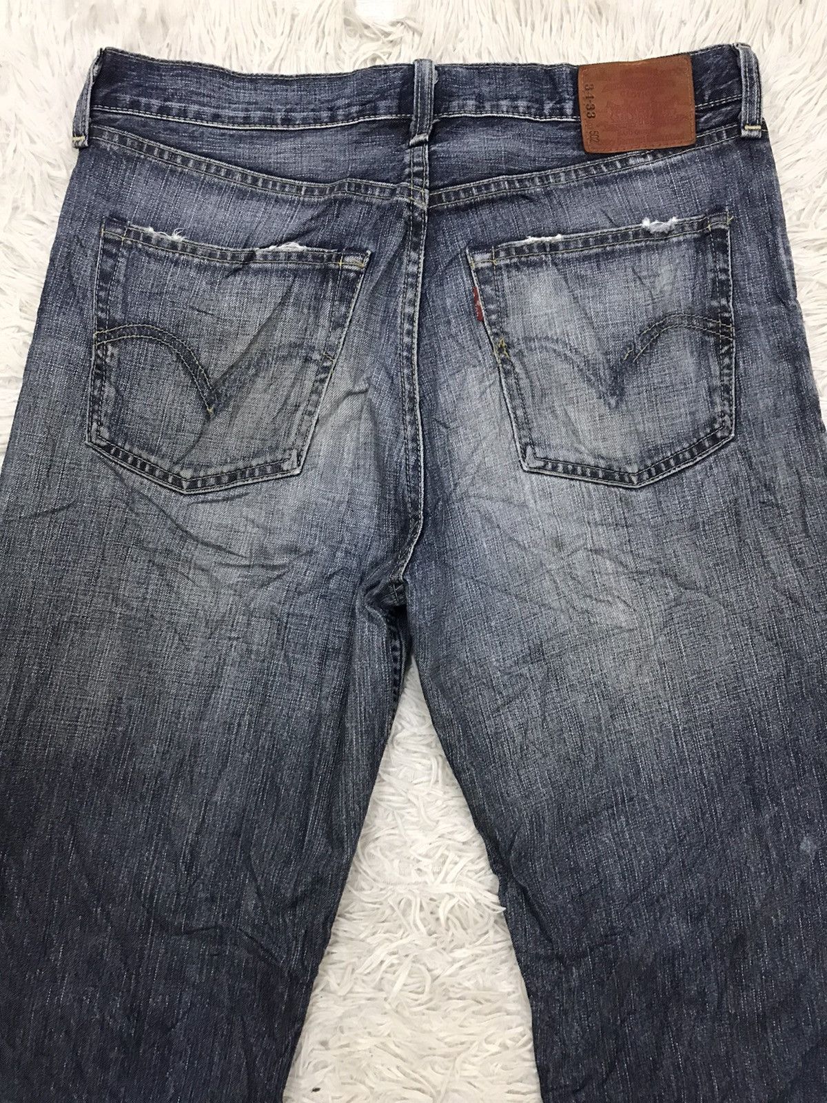 Levi's Vintage Levis 502 Distressed Design Denim Jeans Size US 32 / EU 48 - 6 Thumbnail