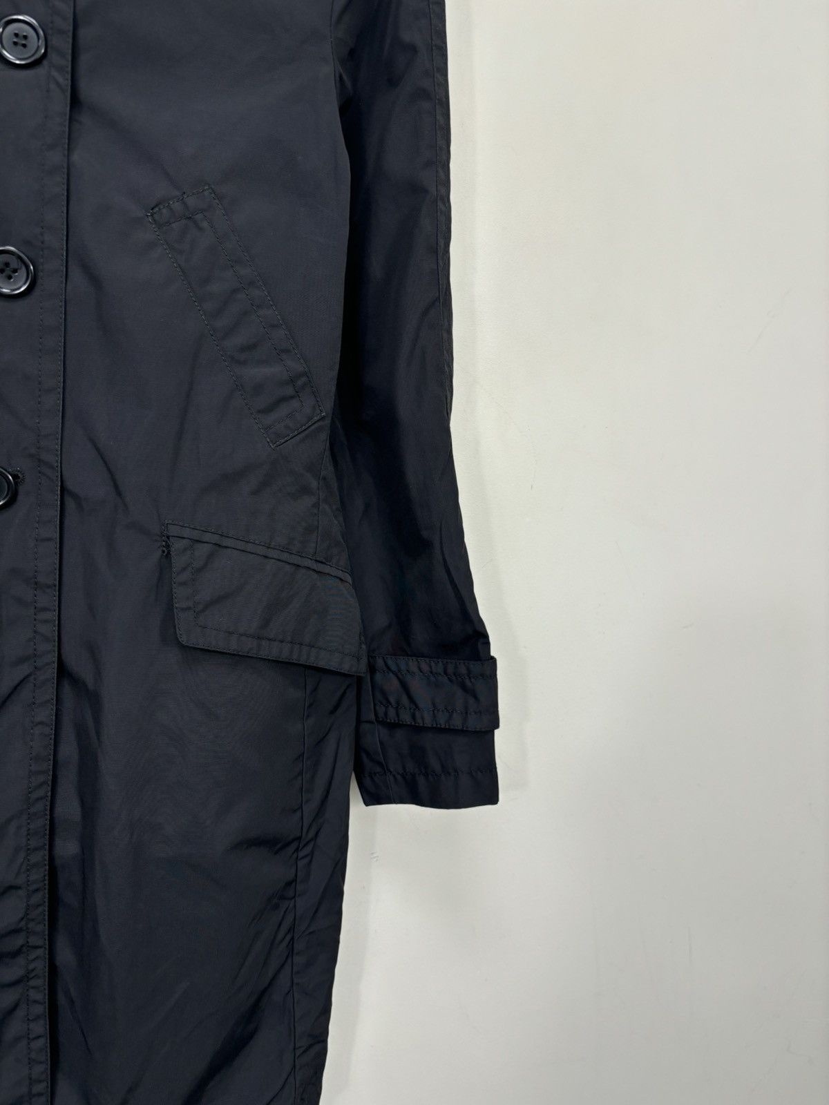 Weekend Max Mara Max Mara Weekend Women’s Black Cotton Nylon Trench Coat Size M / US 6-8 / IT 42-44 - 8 Thumbnail