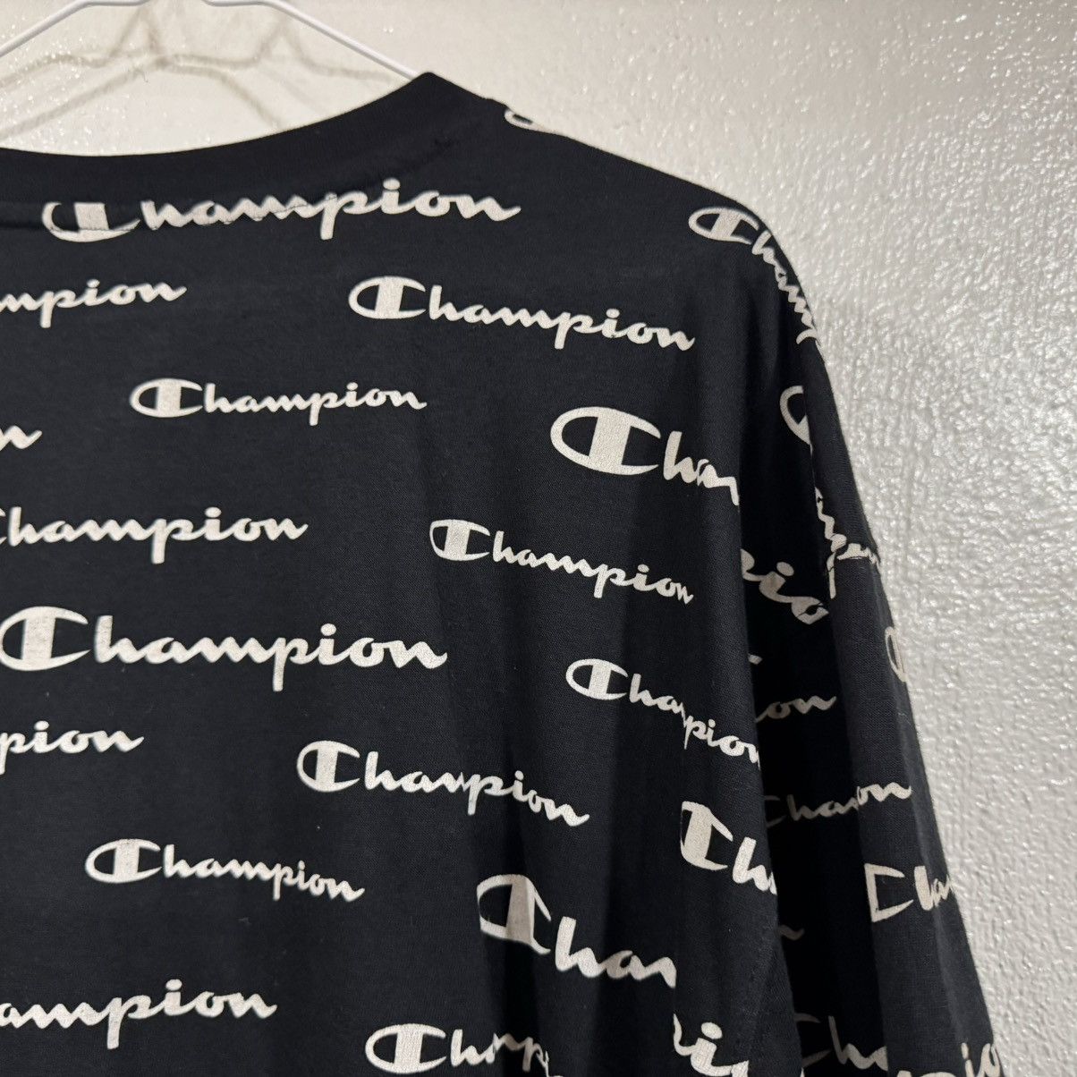 Champion Champion Logo AOP Shirt 1XL Black Embroidered Logo Sleeve Size US XL / EU 56 / 4 - 6 Thumbnail