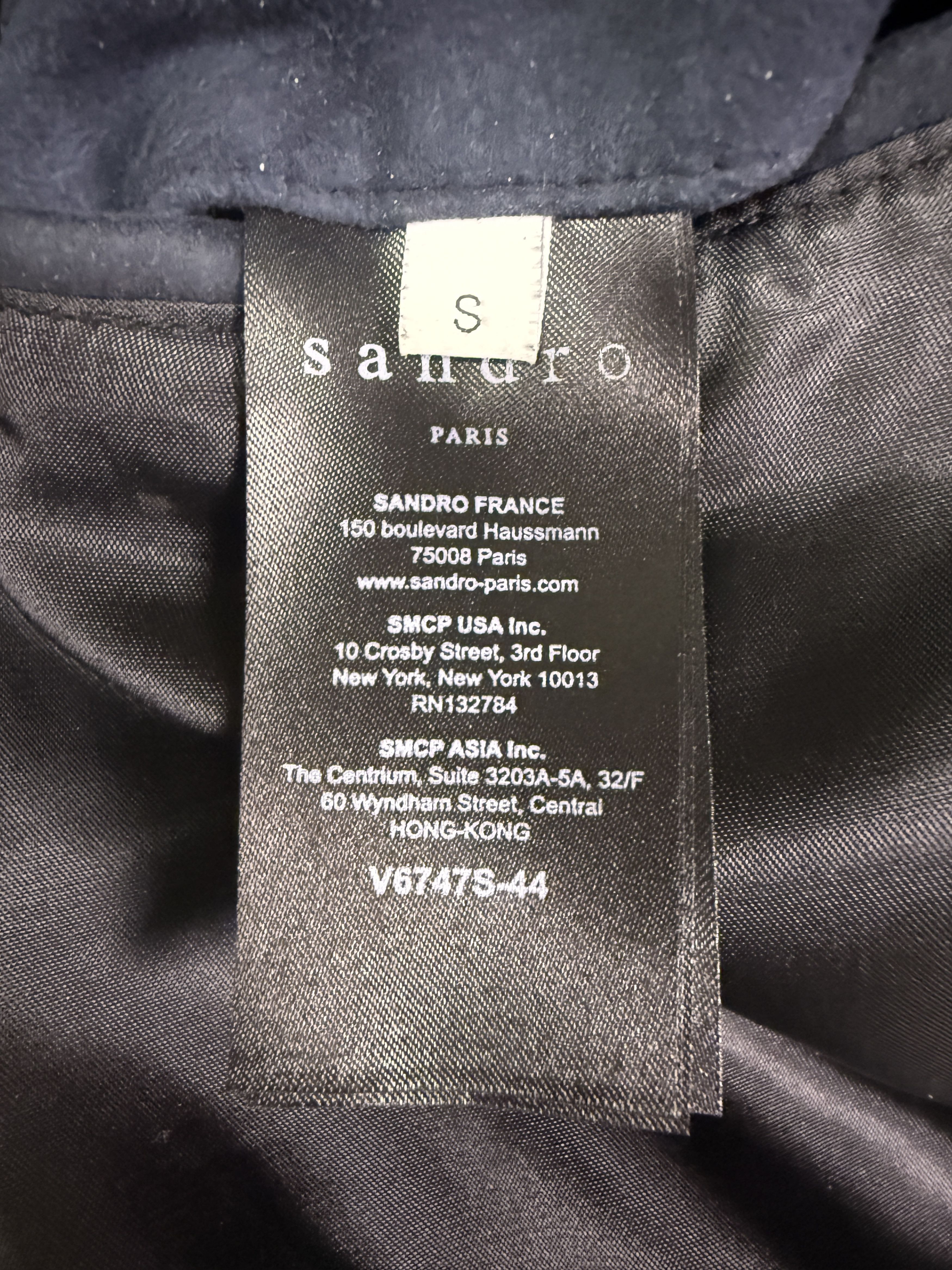 Sandro Sandro Paris Suede Bomber Jacket Size US S / EU 44-46 / 1 - 4 Thumbnail