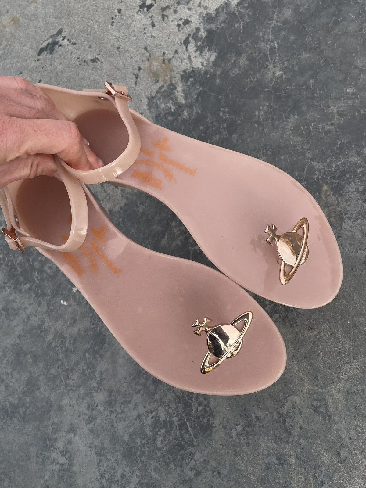 Melissa Vivienne Westwood x Melissa Vintage Orb Flip Floops Sandals Size US 9 / IT 39 - 2 Thumbnail