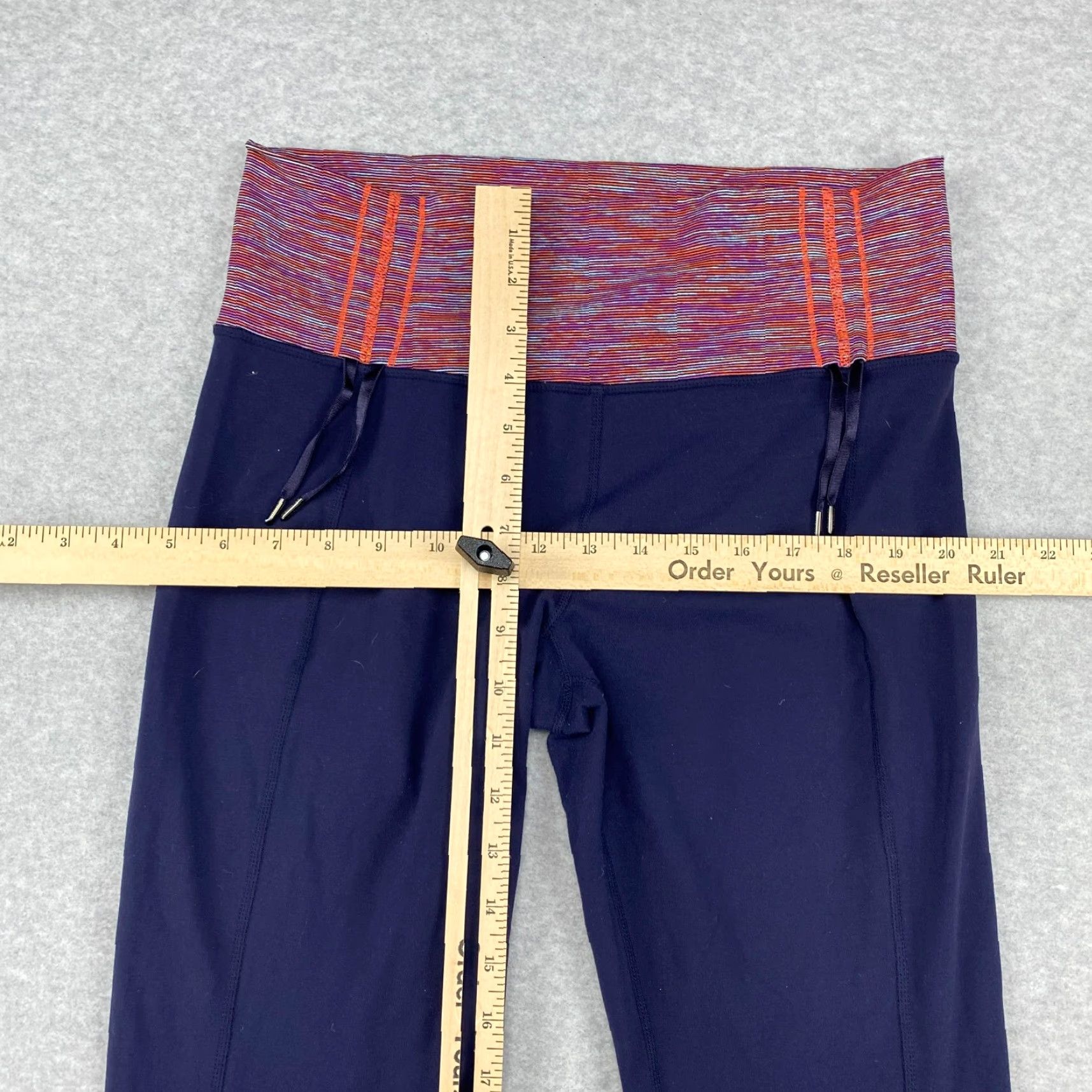 Lululemon Lululemon Womens Pants 10 Blue Ankle Drawstring Waist Tie Cinch High Dance Yoga Size 32" / US 10 / IT 46 - 5 Thumbnail