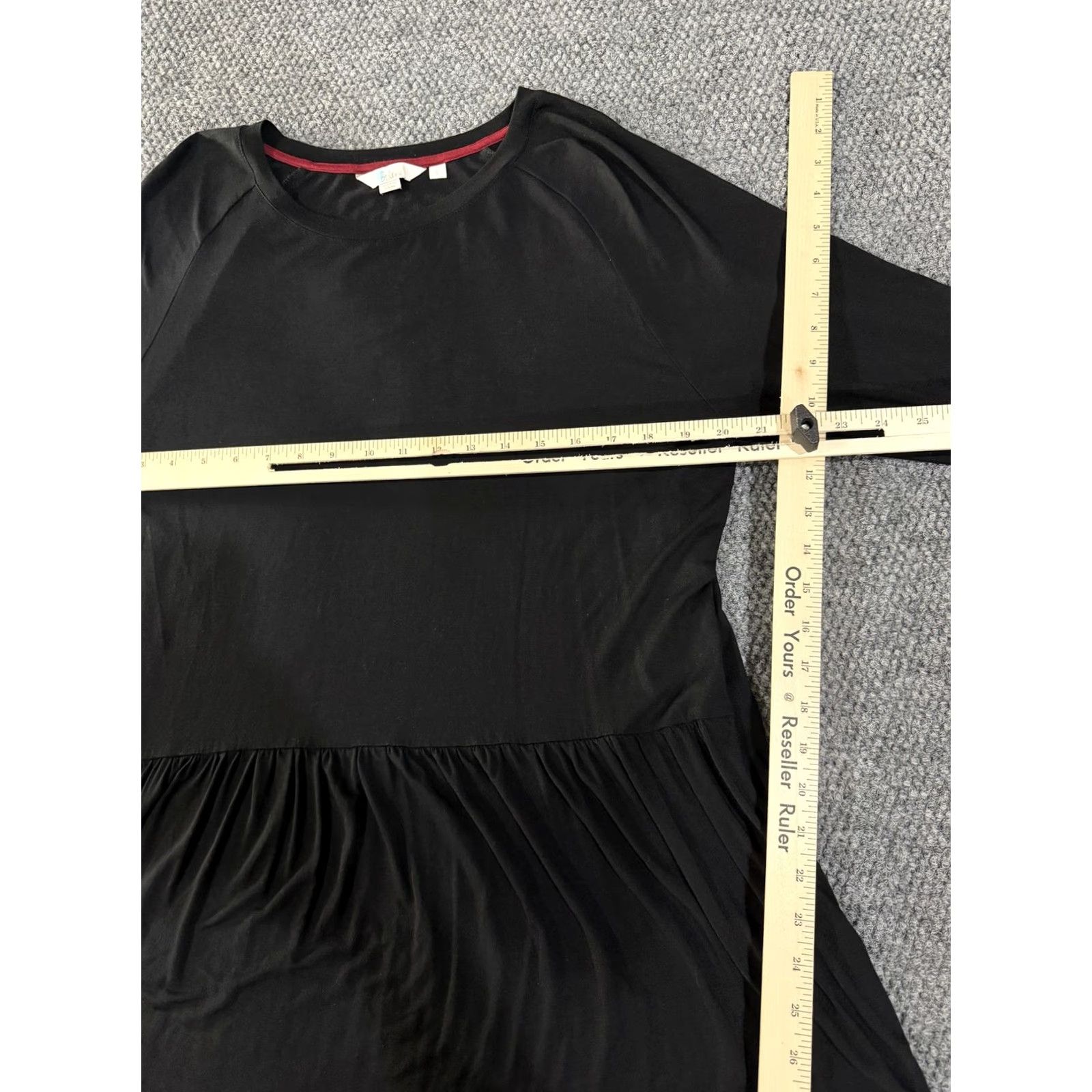 Boden VINTAGE Boden Dress Womens Large Black Drop Waist 3/4 Sleeve Jersey Trapeze Swing Size L / US 10 / IT 46 - 5 Thumbnail