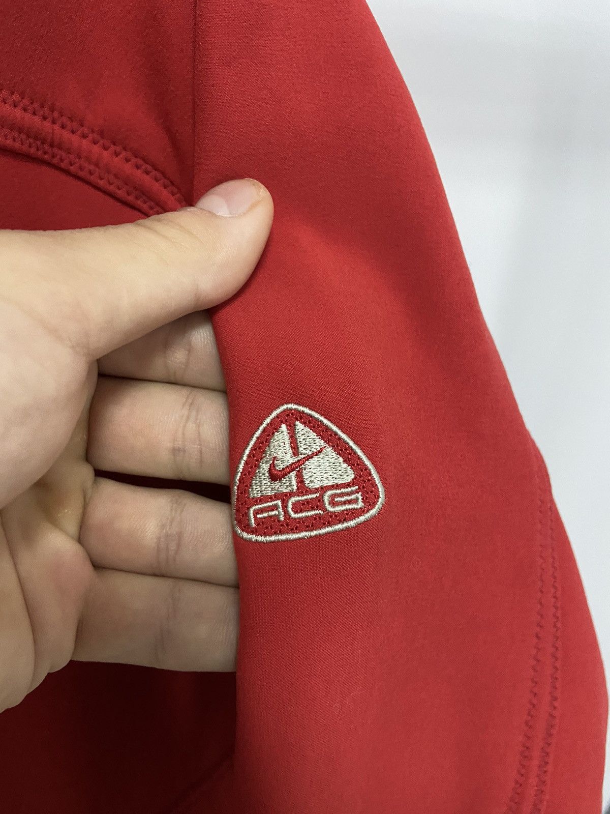 Nike Acg Vintage Zip Hoodie Soft Shell Logo Embroidered