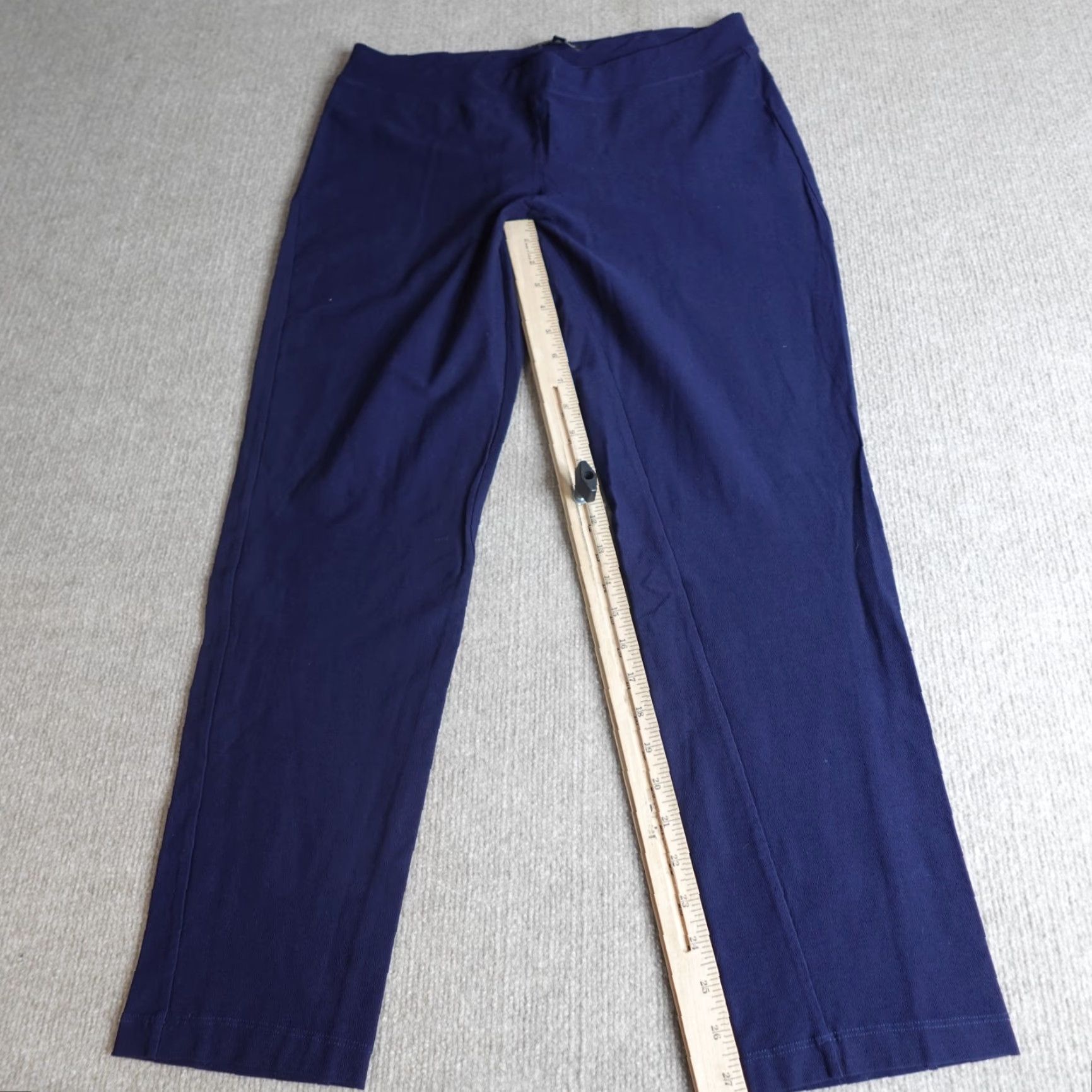 Eileen Fisher Eileen Fisher Pants Medium Blue Solid Ponte Career Womens Size 32" / US 10 / IT 46 - 2 Thumbnail