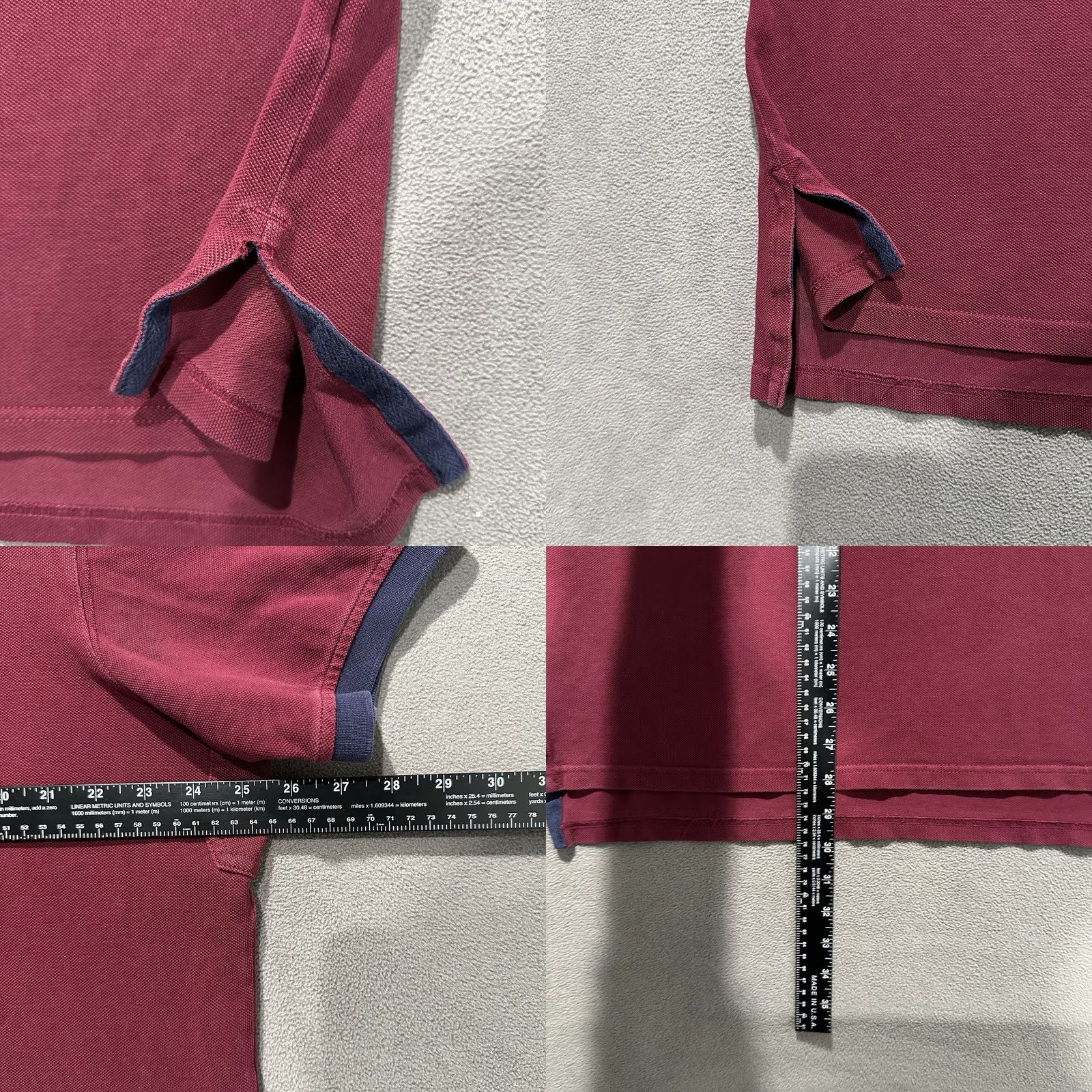 Polo Ralph Lauren Polo Ralph Lauren Rugby Polo Mens 2XL Maroon Red Big Pony Quilted Custom Fit GUC Size US XXL / EU 58 / 5 - 8 Thumbnail