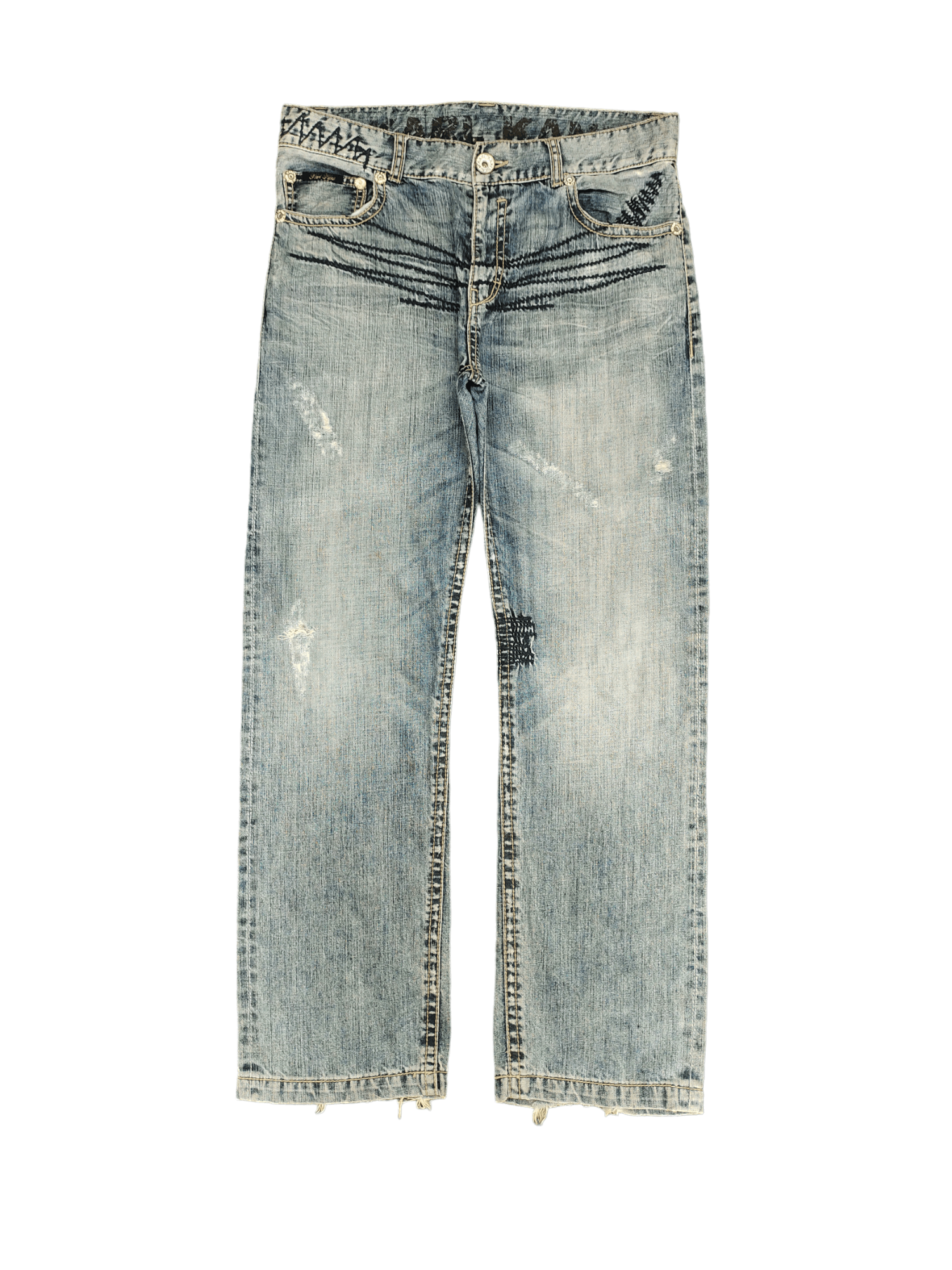 Karl Kani Baggy Jeans Karl Kani Design Denim Wide Loose Leg Y2k Jnco Size US 36 / EU 52 - 9 Thumbnail