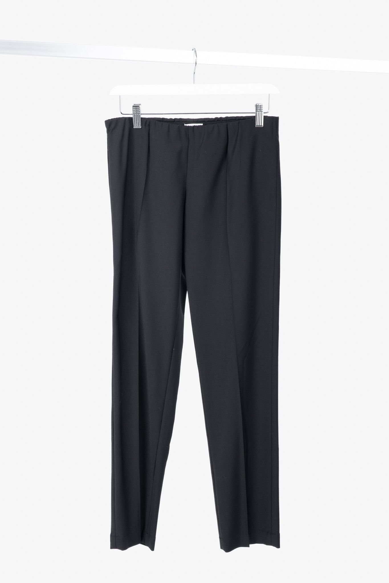 Brunello Cucinelli Brunello Cucinelli SS/15 Black Stretch-Wool Pull-On Trousers Size 27" / US 4 / IT 40 - 1 Thumbnail