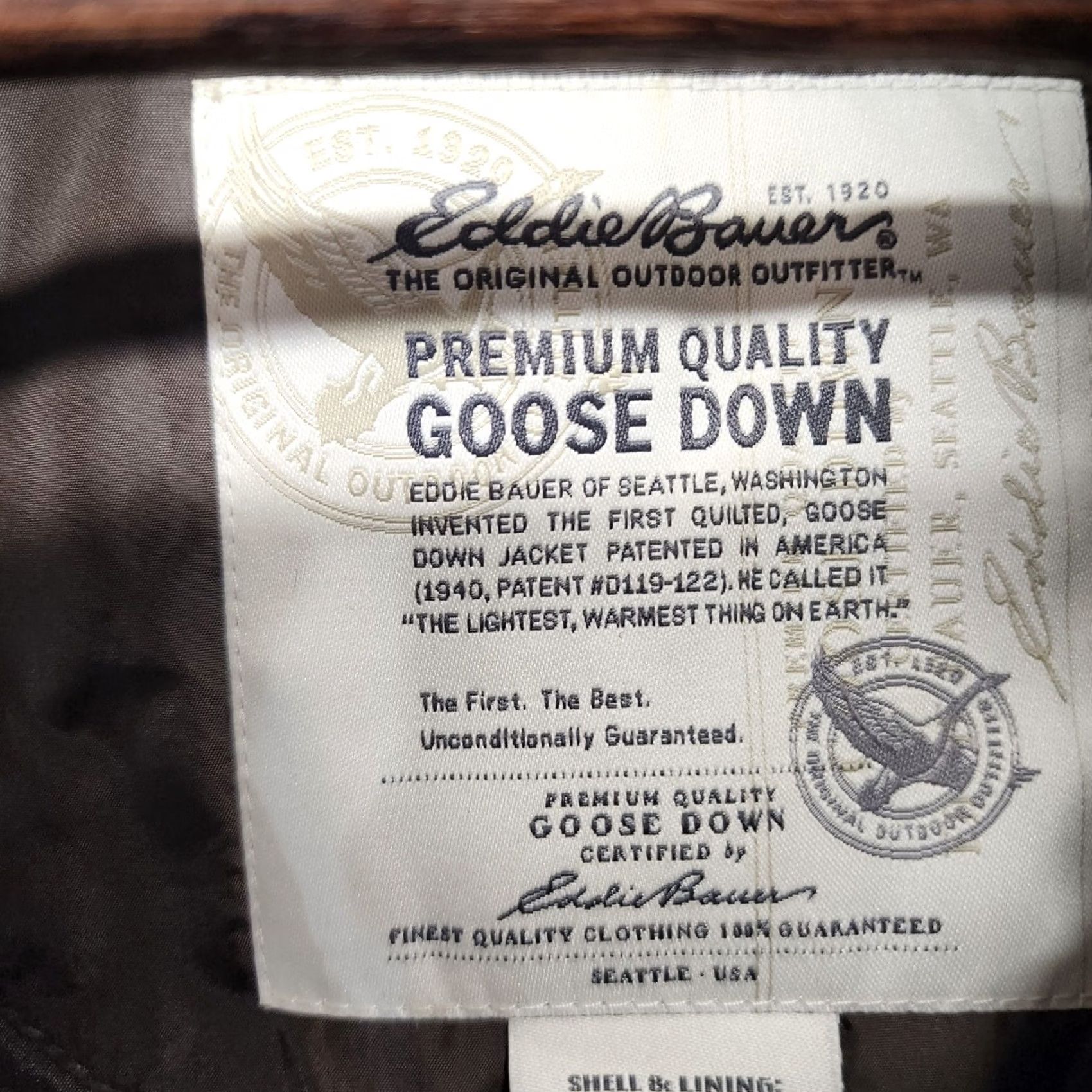 Eddie Bauer Eddie Bauer Vest Mens M Brown Goose Down Zip Outdoor Gorpcore Puffer Jacket Utility Snap Size US M / EU 48-50 / 2 - 4 Thumbnail