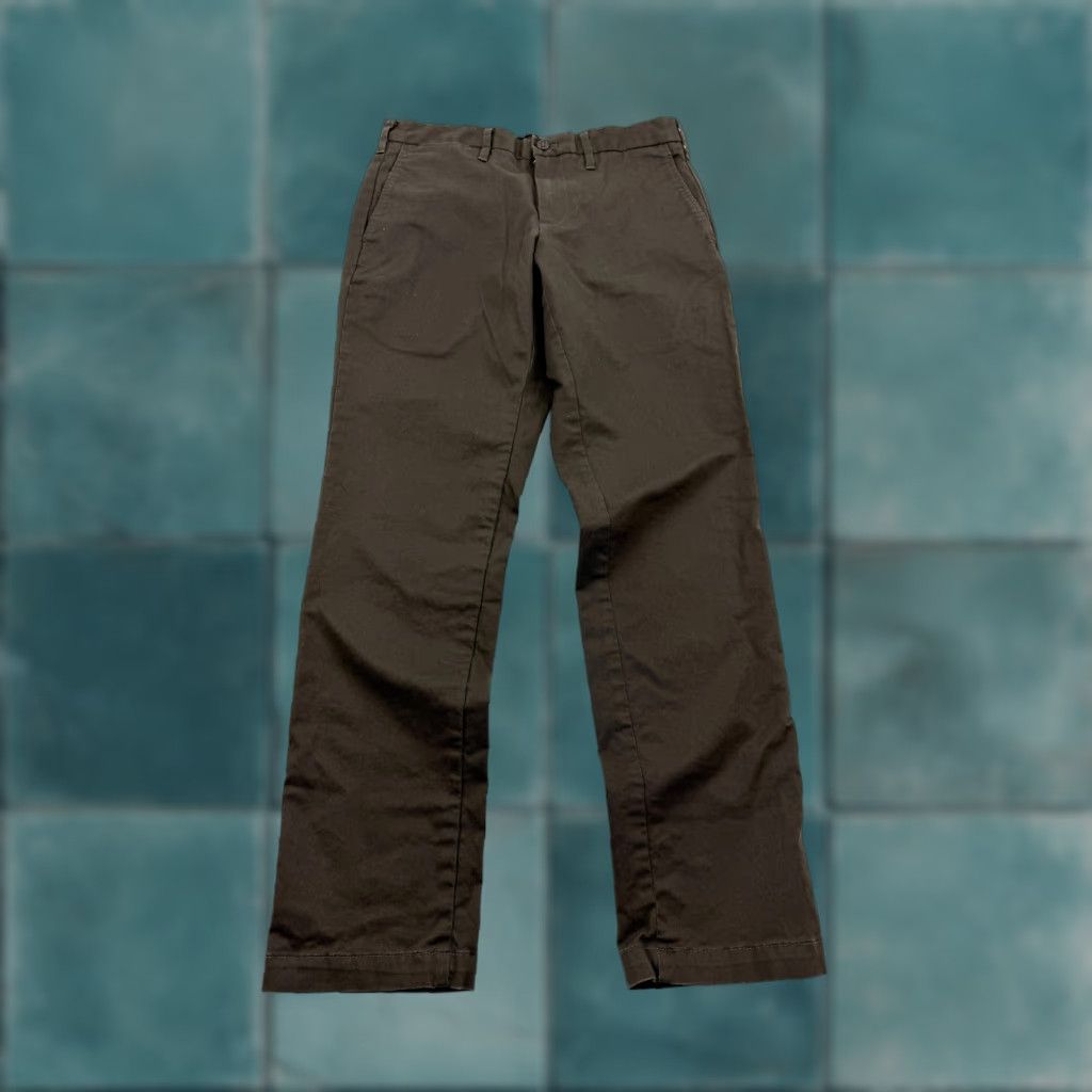 Muji VINTAGE MUJI Pants Chino Straight Leg Mens XXS Brown 30 Inseam 30 Stretch Flat Front Casual Dress-Casual Mens Brown Chino Pants Variety? Size US 30 / EU 46 - 1 Thumbnail