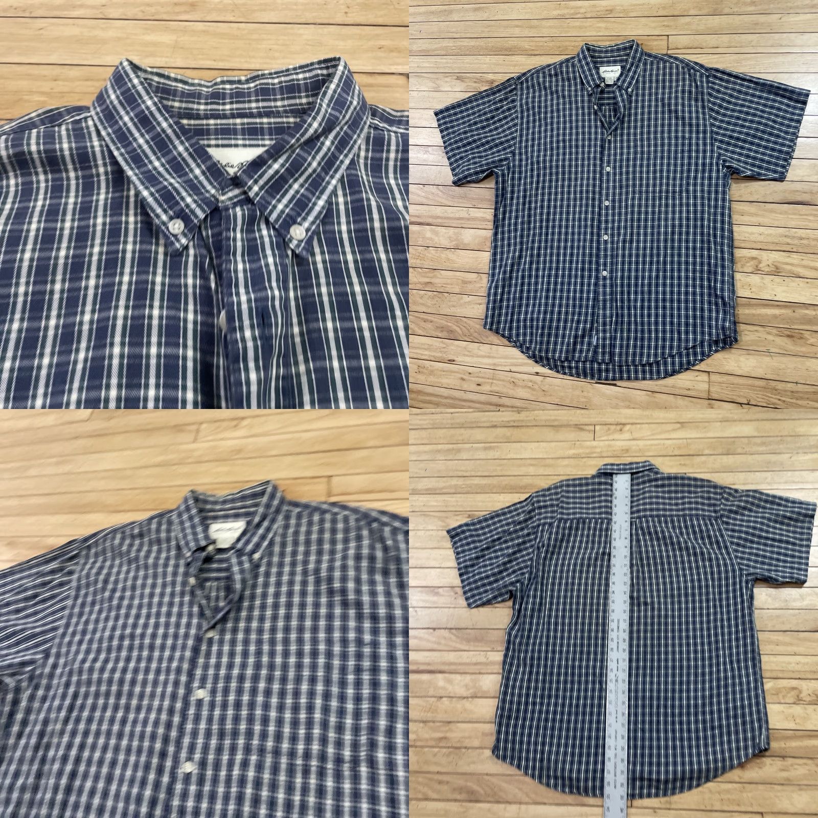 Eddie Bauer VINTAGE Eddie Bauer Button-Up Shirt Men L Blue Green Plaid Outdoors Camp Oxford Casual Workwear 90s Y2K Mens Size US L / EU 52-54 / 3 - 9 Thumbnail