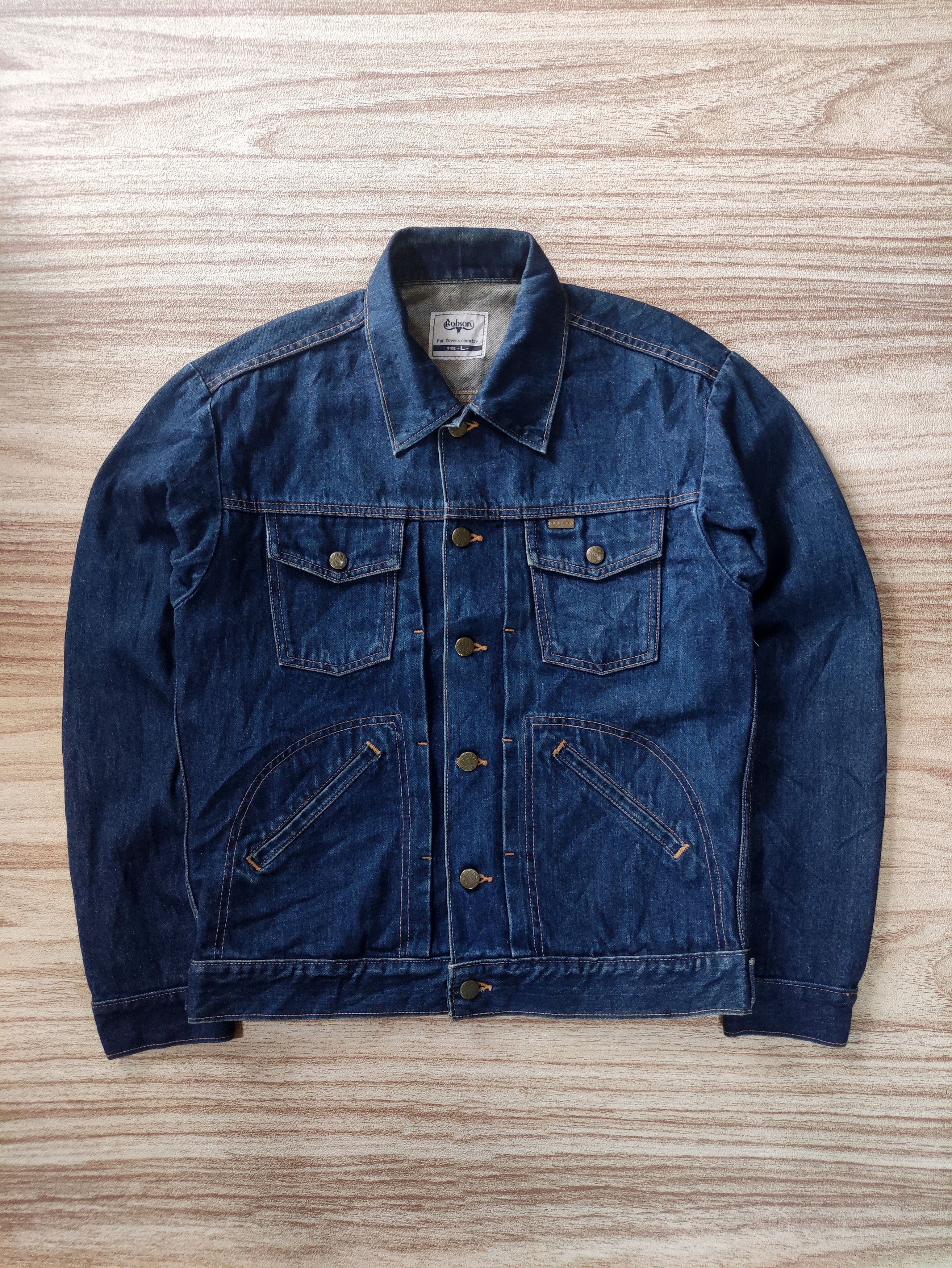 Japanese Brand BOBSON DENIM JACKET Size US L / EU 52-54 / 3 - 1 Thumbnail