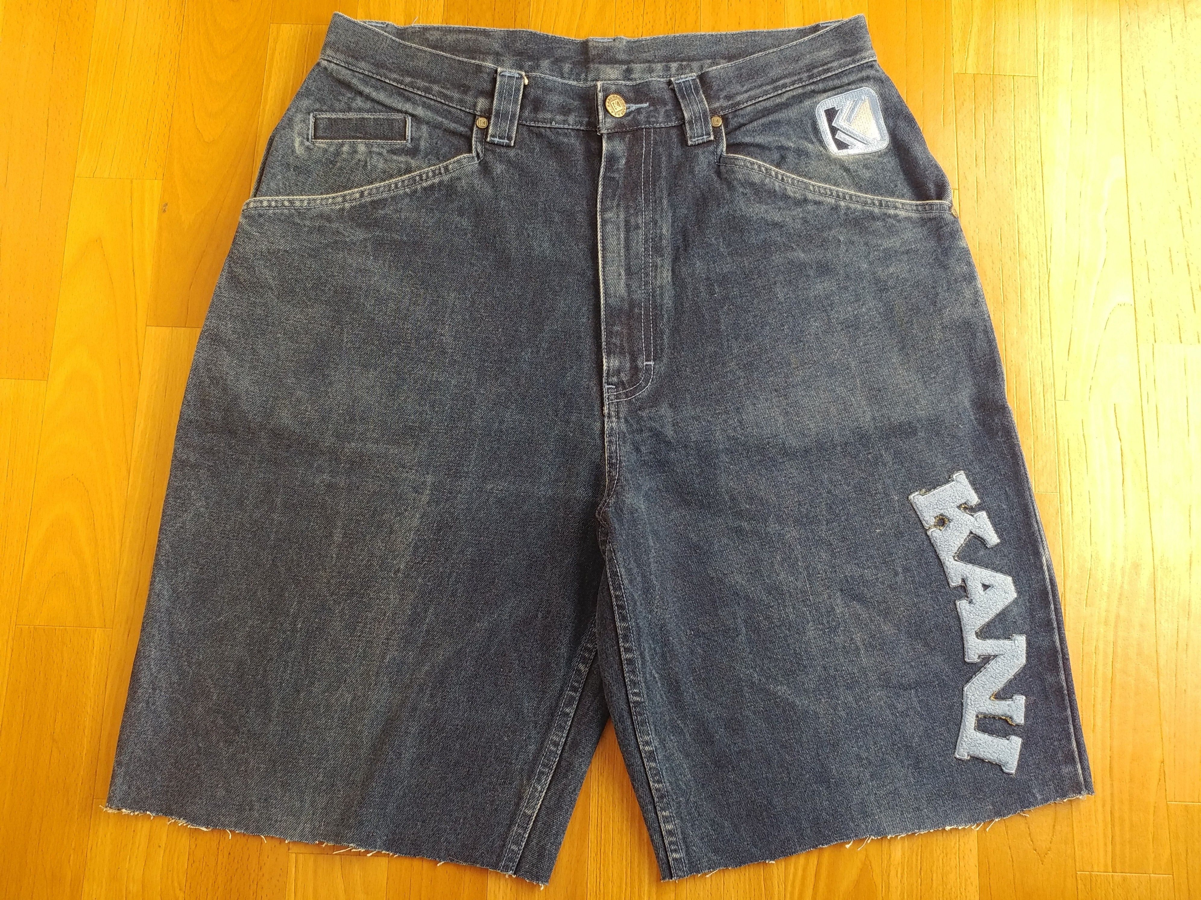 Karl Kani KARL KANI shorts, vintage hip hop baggy jeans, 90s size W 32 Size US 32 / EU 48 - 9 Thumbnail