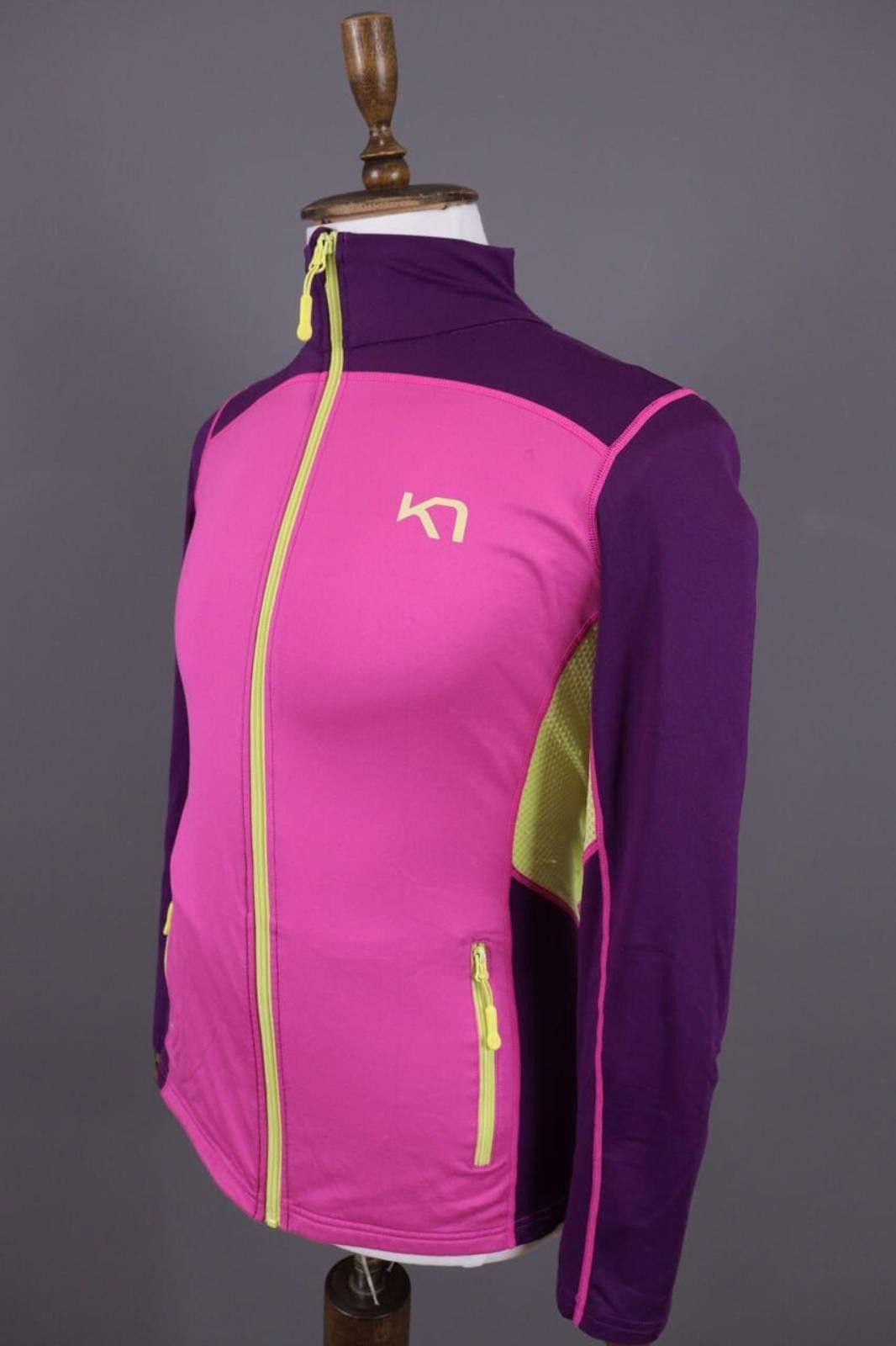 Designer Woman Kari Traa Pink Colorblock Track Jacket Size L Size L / US 10 / IT 46 - 7 Thumbnail
