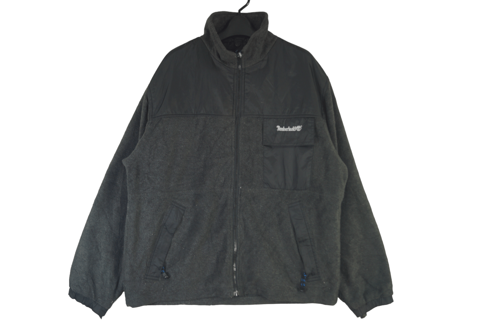 Timberland × Vintage Timberland Fleece Jacket Nice Spell Spellout Size US L / EU 52-54 / 3 - 1 Thumbnail