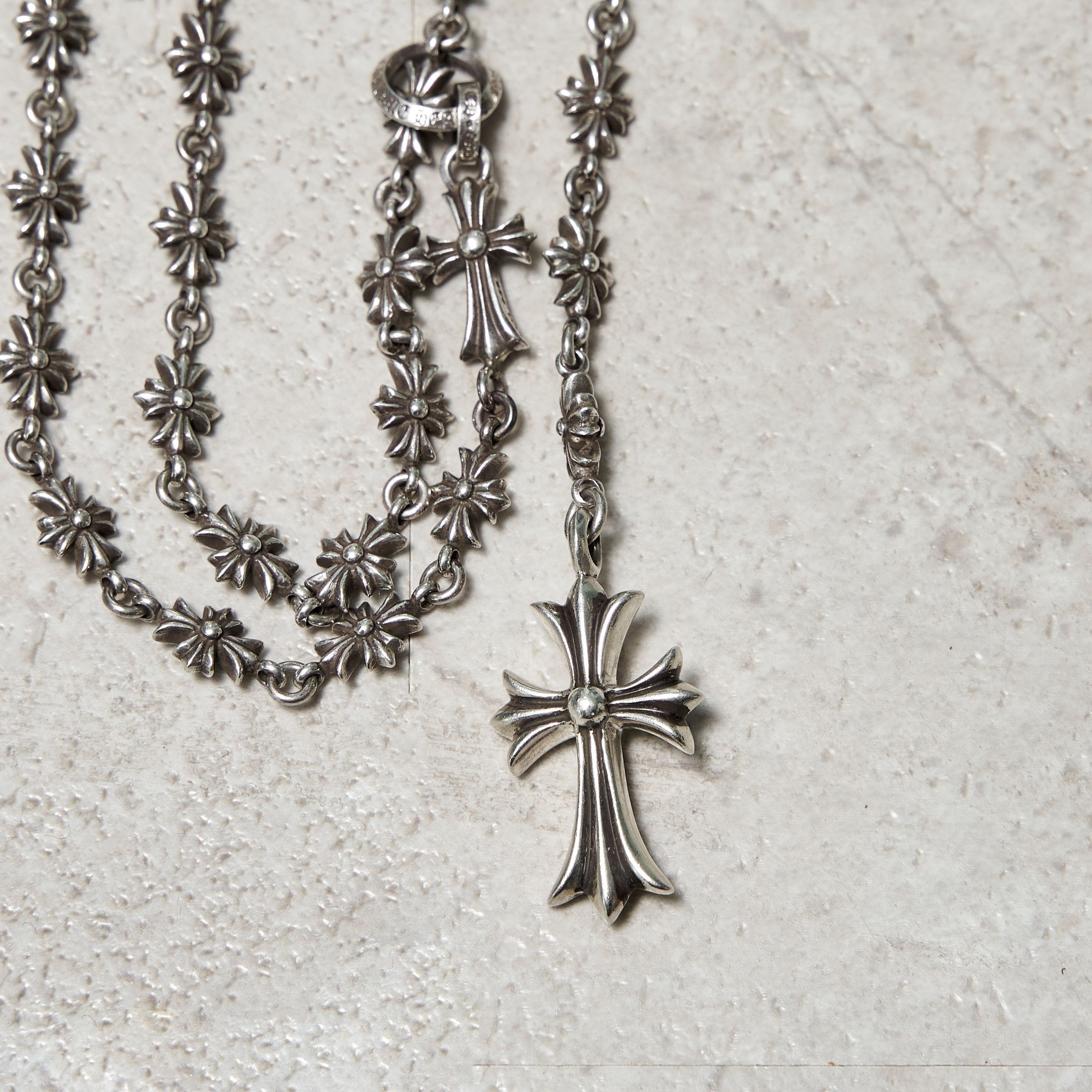 Chrome Hearts CHROME HEARTS Long Multi-Cross Rosary Necklace SILVER Size ONE SIZE - 3 Thumbnail