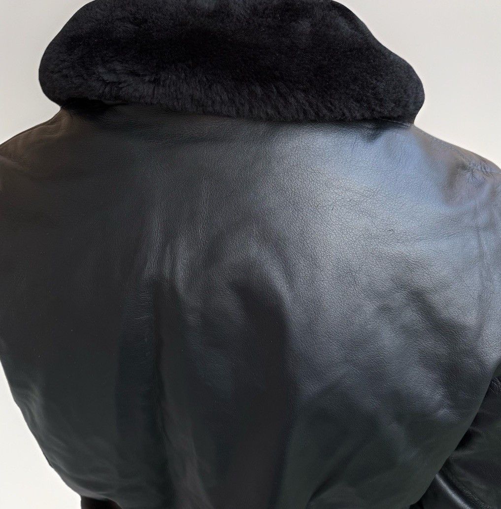 Sandro Sandro Heron Leather Bomber Aviator Flight Jacket Size US M / EU 48-50 / 2 - 21 Thumbnail