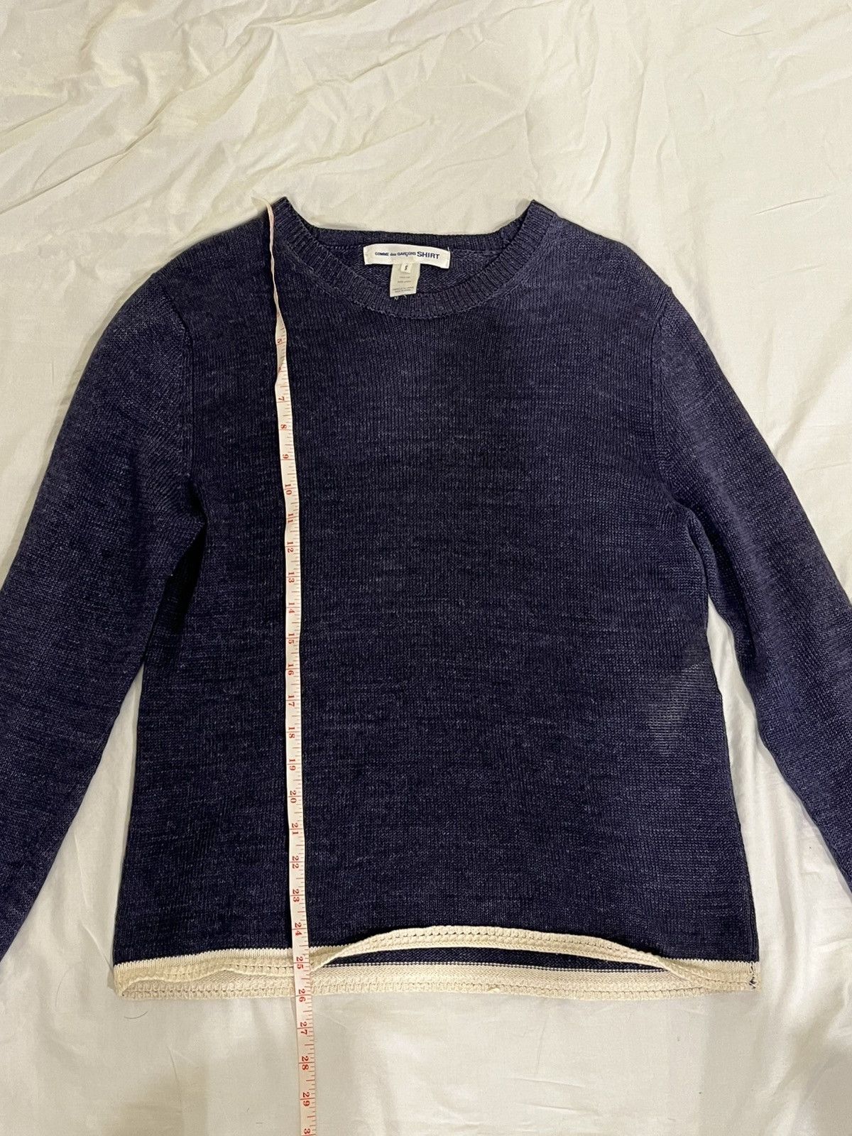 Comme des Garcons SHIRT × Vintage Comme des garçon linen knit pullover Size US S / EU 44-46 / 1 - 2 Thumbnail