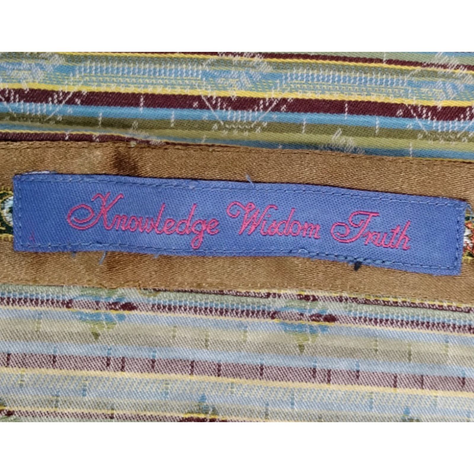 Robert Graham Robert Graham Dress Shirt Men's S Green Blue Stripes Paisley Size US S / EU 44-46 / 1 - 7 Thumbnail