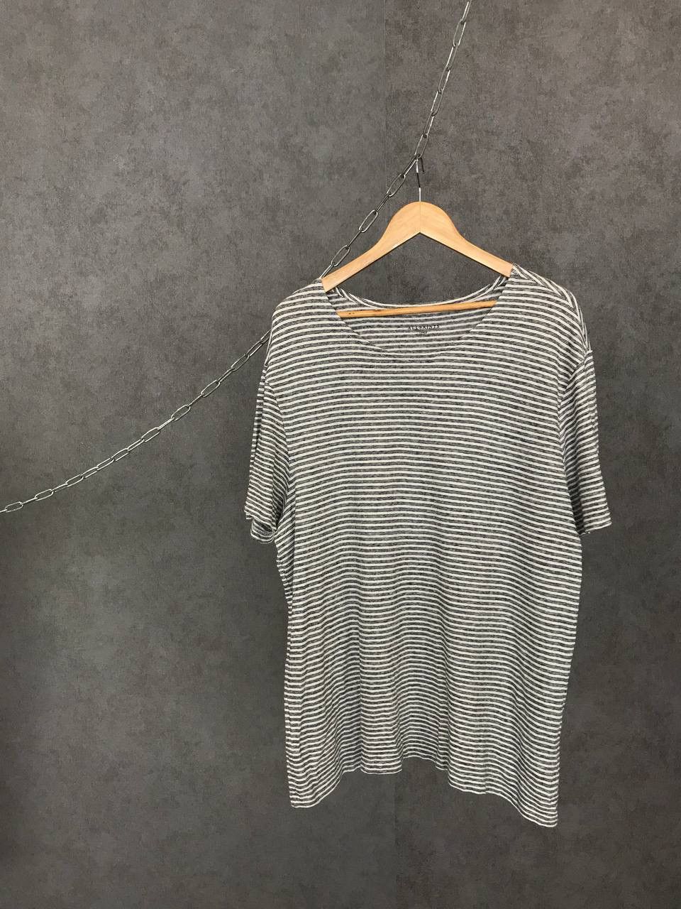 Designer Allsaints designer striped oversized tee Size US L / EU 52-54 / 3 - 1 Thumbnail
