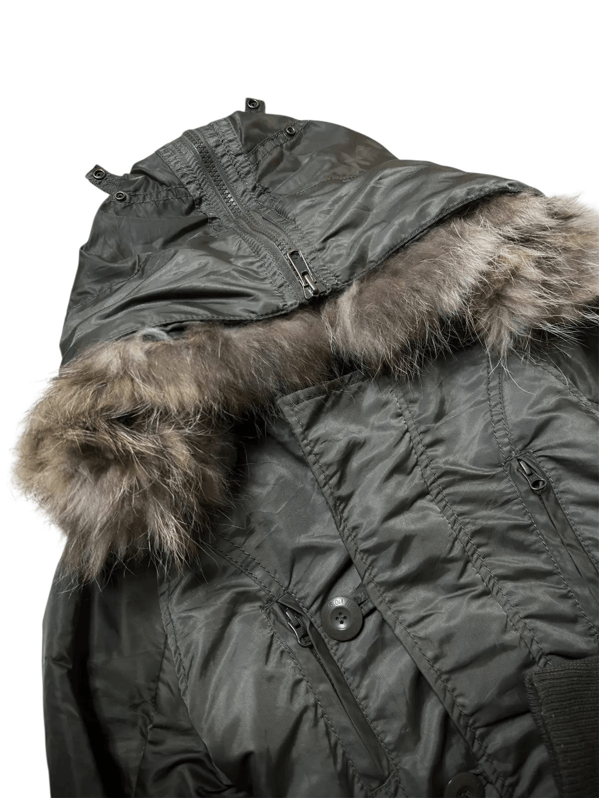 GOA 2000s GOA - Racoon Fur Parka Jacket apocalypse style Size US XS / EU 42 / 0 - 1 Thumbnail