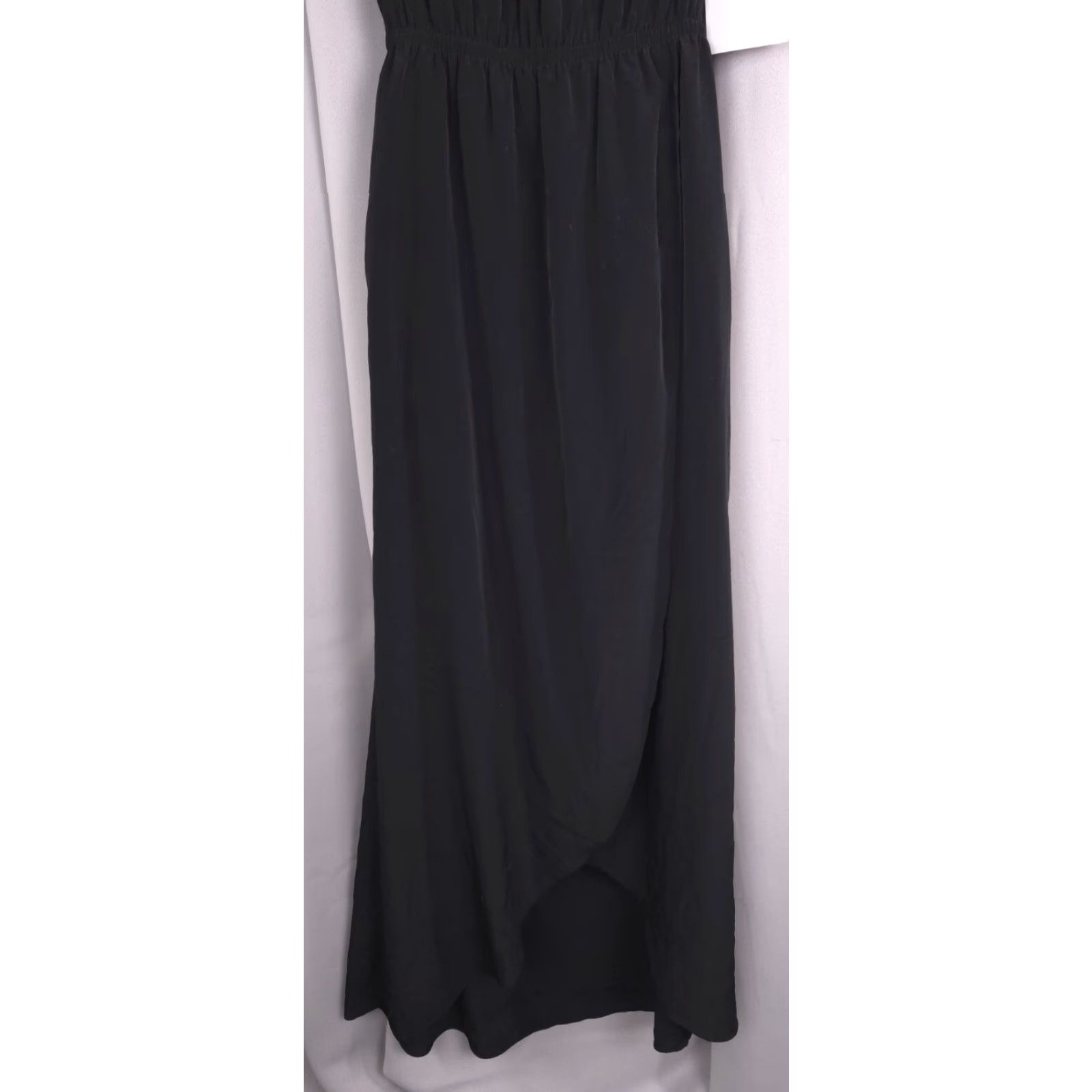 Athleta Dress Womens XS Black Flowy Maxi Ripple Style Athletic Travel  Casual NEW