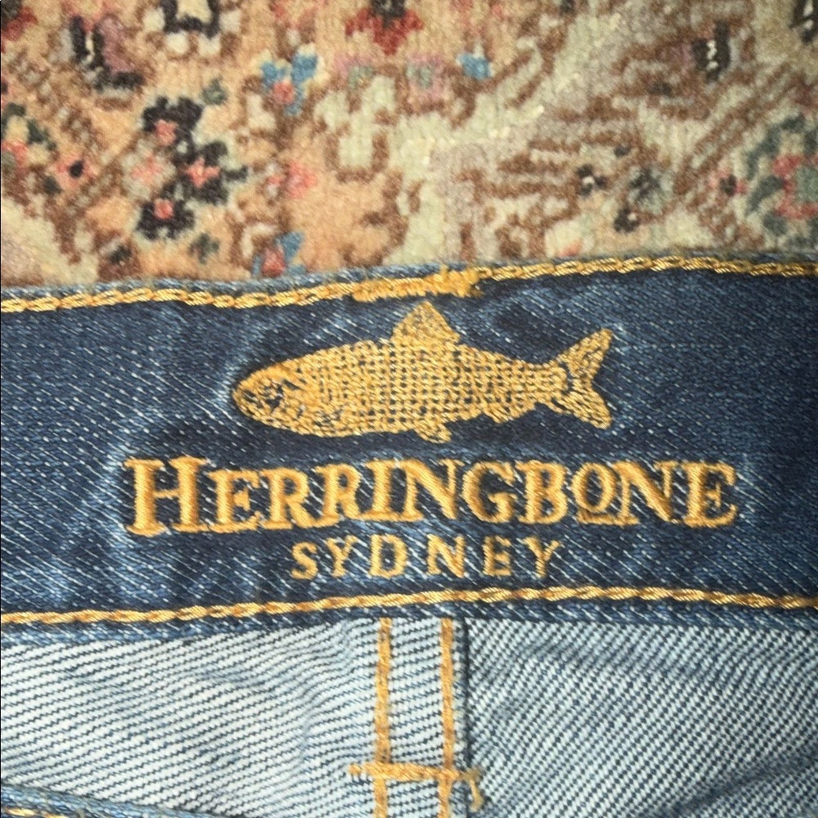 & Other Stories Herringbone Sydney Men's Classic Blue Jeans Size 38 Size US 38 / EU 54 - 4 Thumbnail