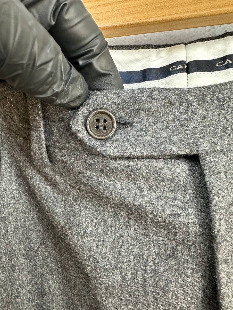 Canali RRP $650 Canali Wool Tailored Dress Trousers Grey Italy Size US 42 / EU 58 - 11 Thumbnail