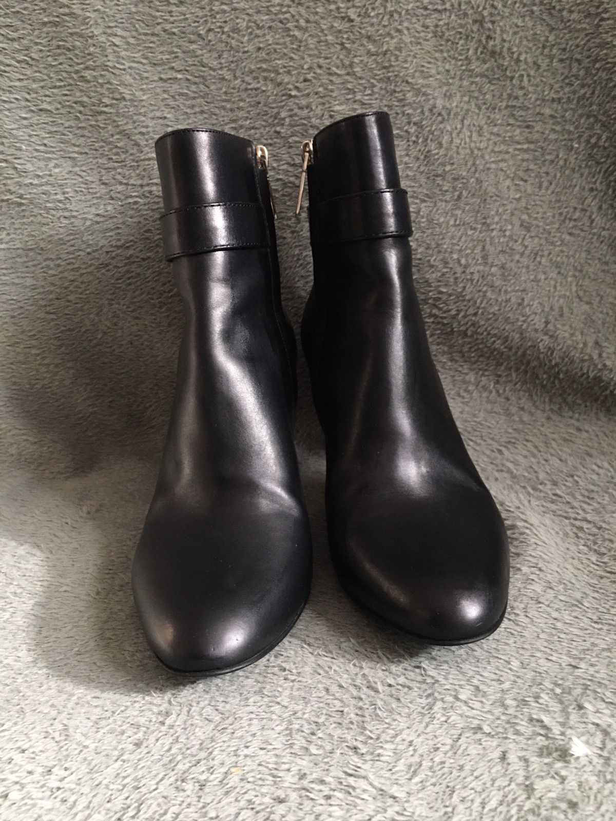 Dior DIOR Black Leather Zip Ankle Boots EU 38 Size US 8 / IT 38 - 8 Thumbnail