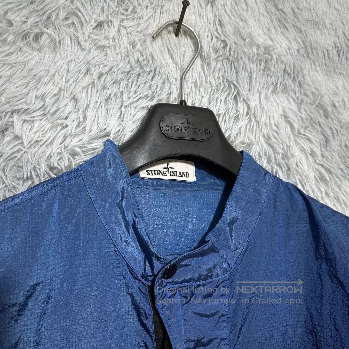 Stone Island blue half-zip jacket by Stone Island. Size US XL / EU 56 / 4 - 3 Thumbnail