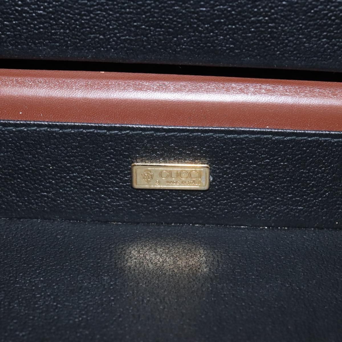 Gucci GUCCI Micro GG Canvas Trunk Black Gold Size ONE SIZE - 16 Thumbnail