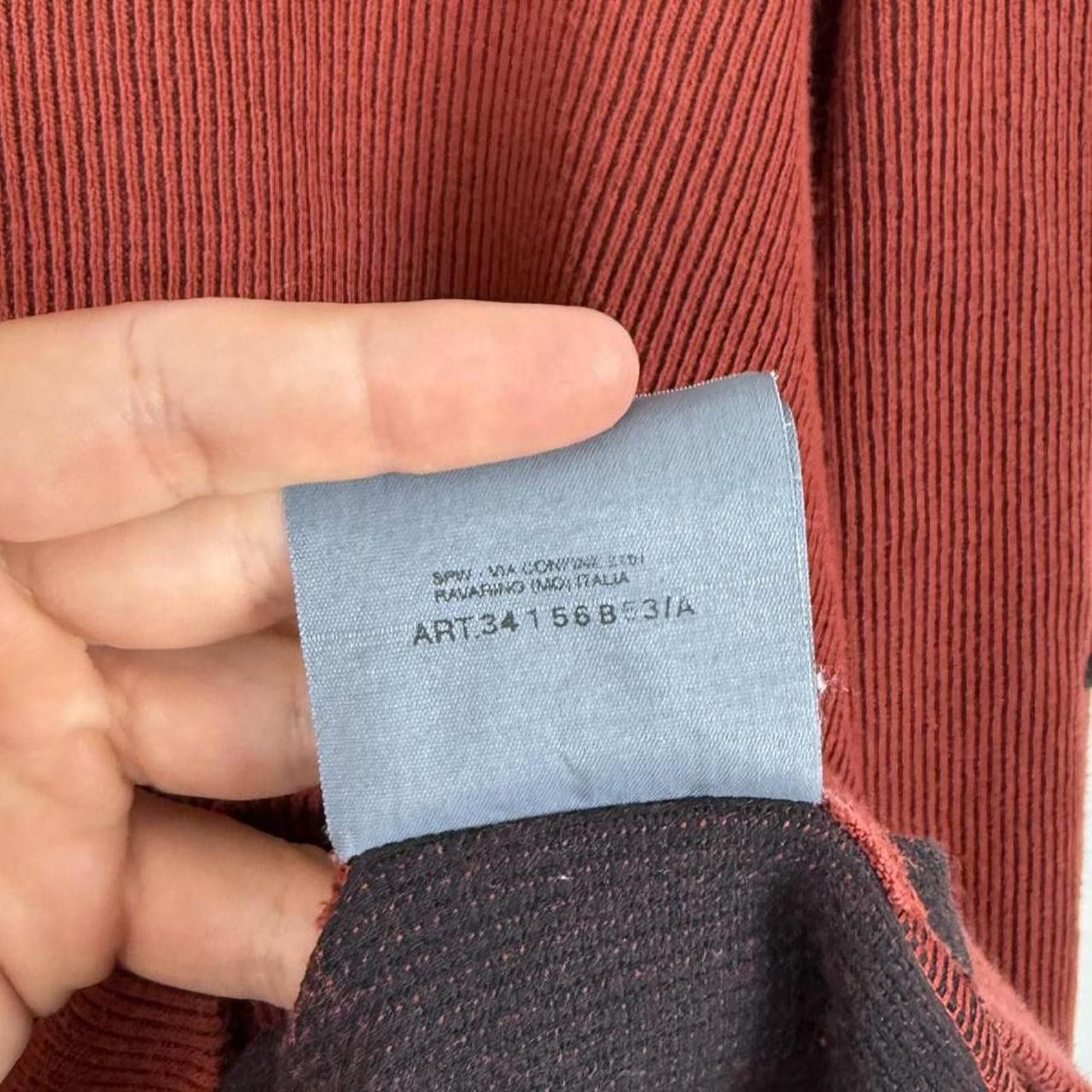 Stone Island Early 2000’s Stone Island Ribbed Cotton Jumper Size US XL / EU 56 / 4 - 6 Thumbnail
