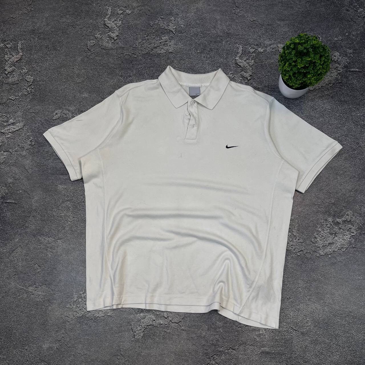 Nike Vintage 90s White Nike Mini Swoosh Heavy Cotton T-Shirt Men Size US XL / EU 56 / 4 - 13 Thumbnail
