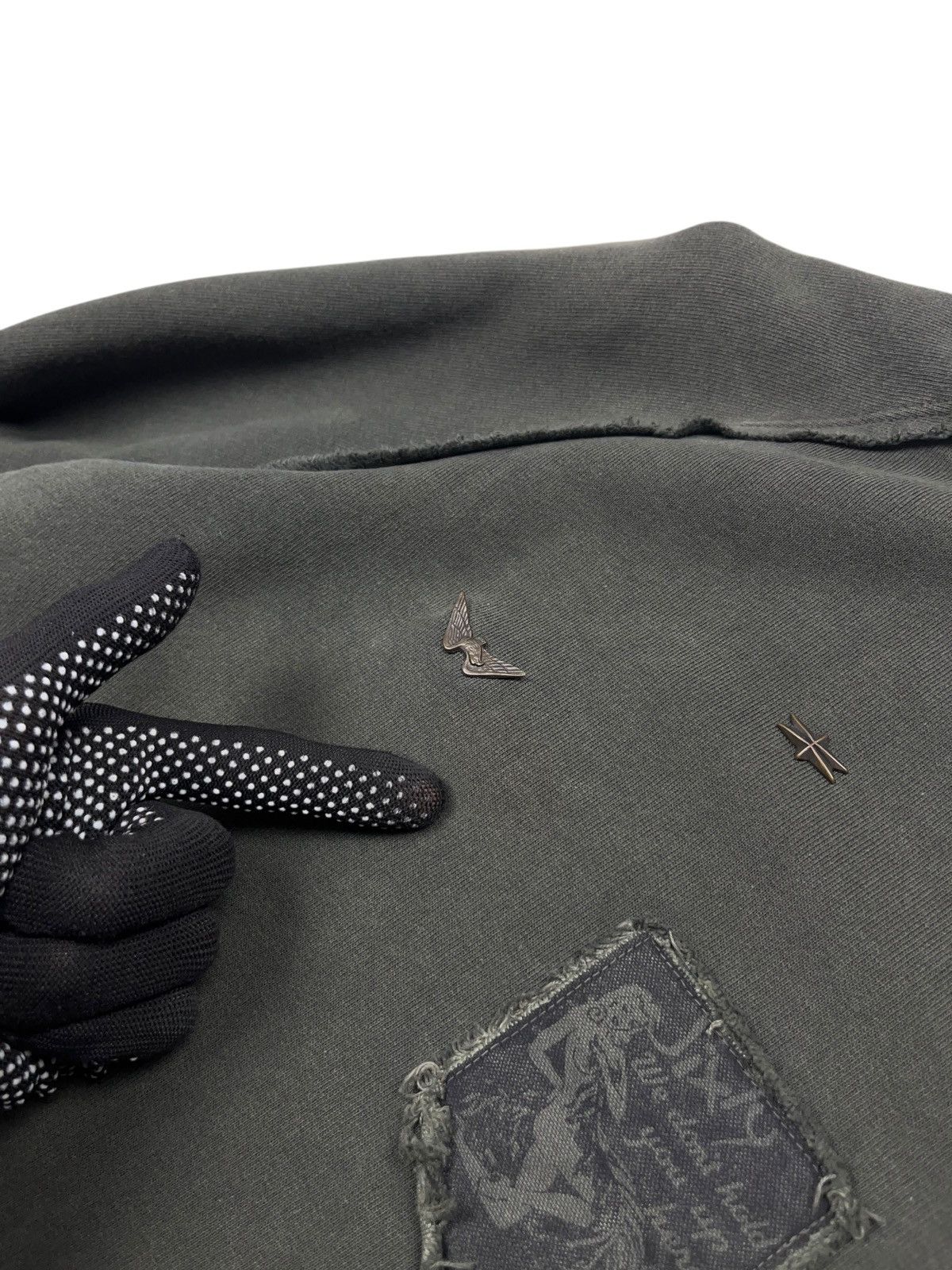 Japanese Brand × Vintage Vintage 90s Miss Sixty Khaki Military Style Sweatshirt Size US M / EU 48-50 / 2 - 12 Thumbnail