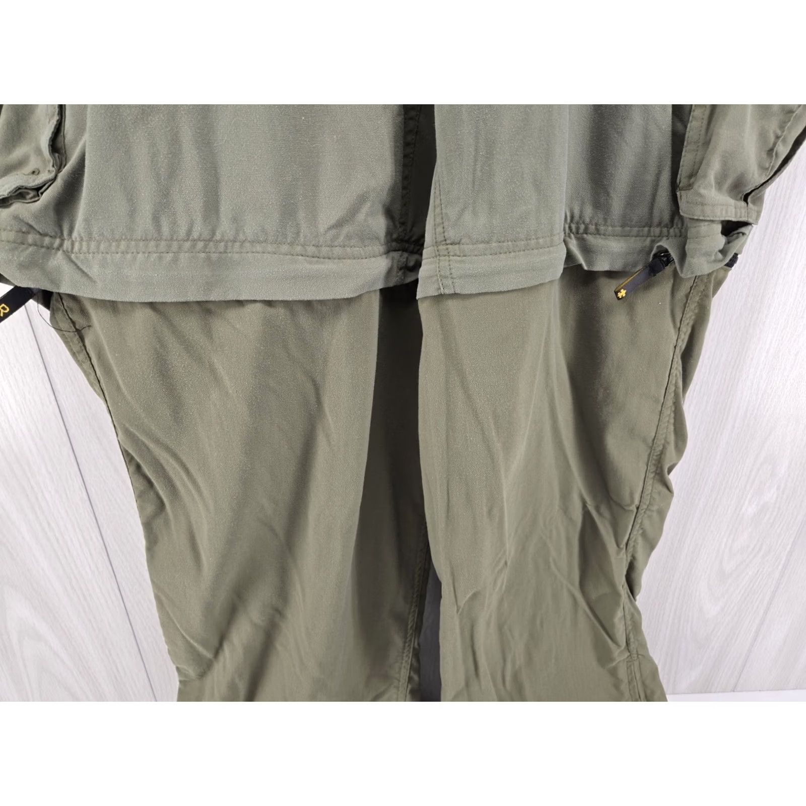 Vintage DISTRESSED Boy Scouts Switchback Pants Mens XL Green Nylon Zip Off Convertible BSA Mens XL 42x31 Pants Size US 36 / EU 52 - 5 Thumbnail