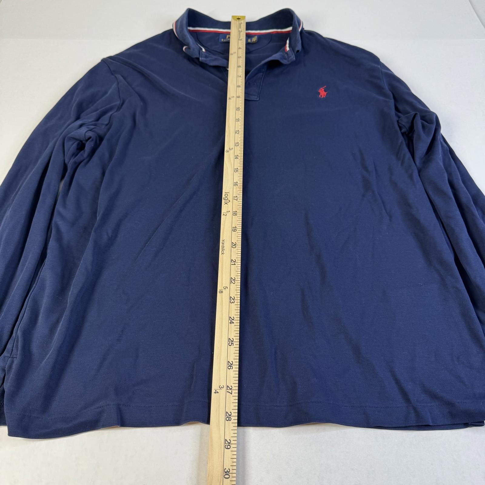 Polo Ralph Lauren Vintage Men's Navy Polo Ralph Lauren Sweater Blue Tag XL Size US XL / EU 56 / 4 - 4 Thumbnail