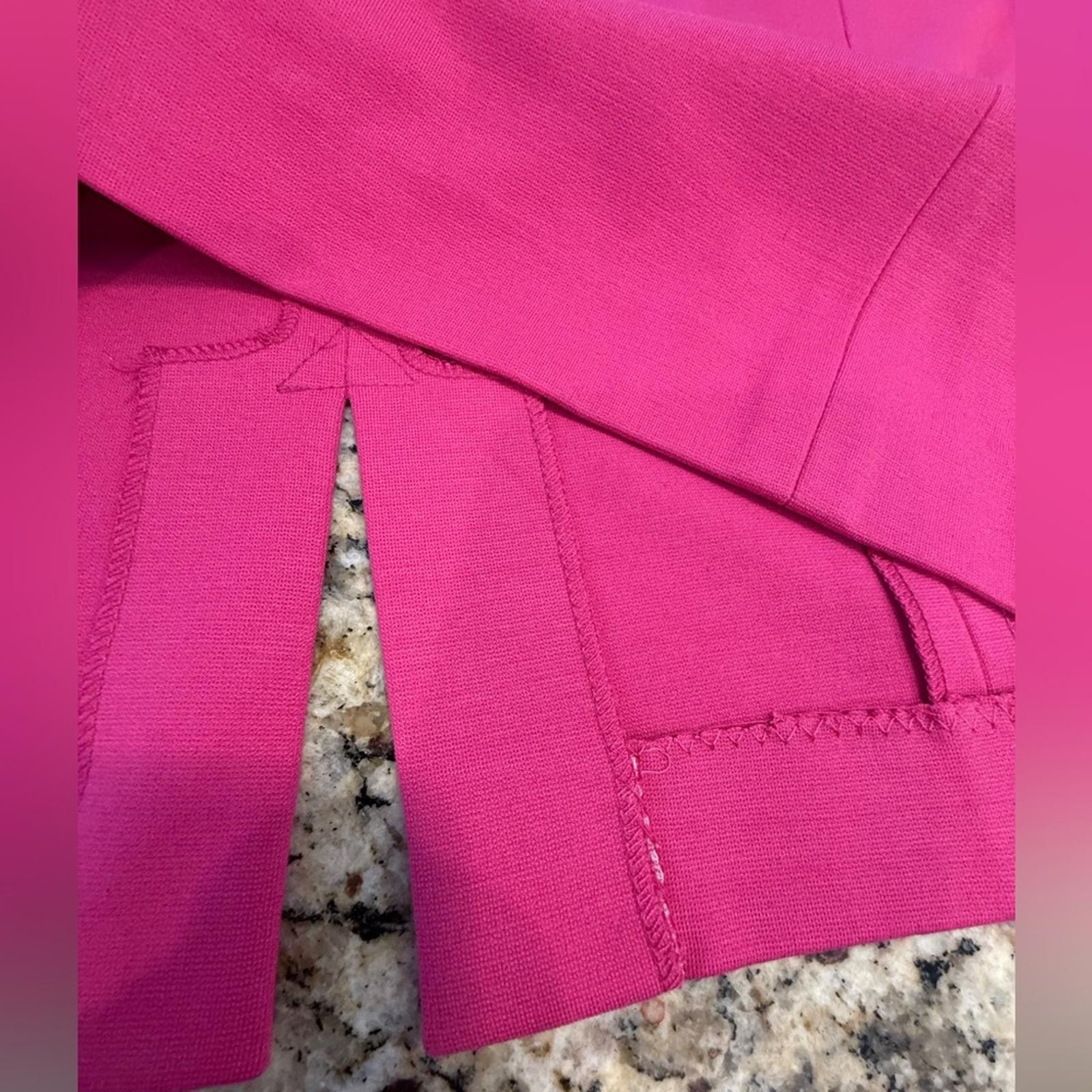 Other J’ Envie hot pink knit mini skirt split hem SZ 4 Size 27" / US 4 / IT 40 - 3 Thumbnail