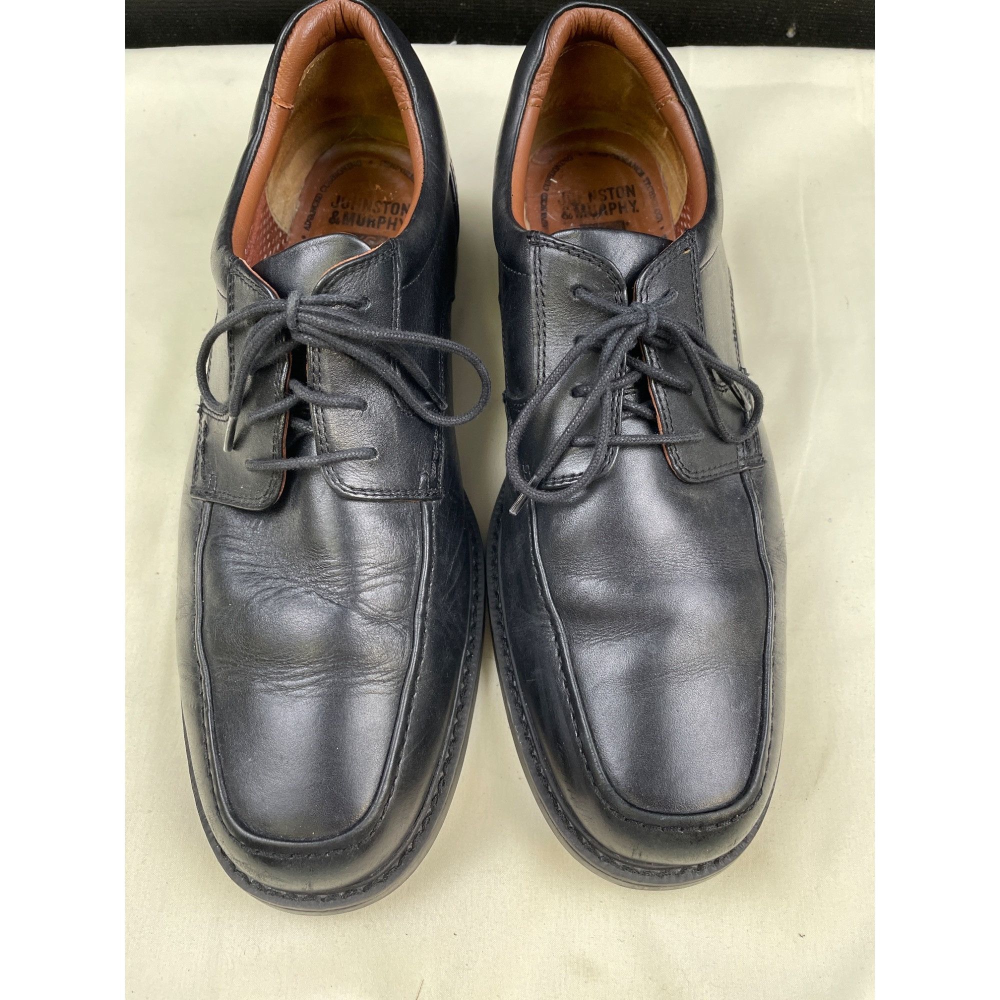 Johnston & Murphy Johnston & Murphy Men's Black Leather Shoes/ Oxfords Size 10 Size US 10 / EU 43 - 2 Thumbnail