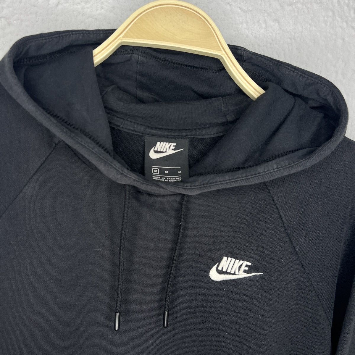 Nike Vintage Nike Hoodie Black Logo Swoosh Boxy 90s Y2K Size US M / EU 48-50 / 2 - 5 Thumbnail