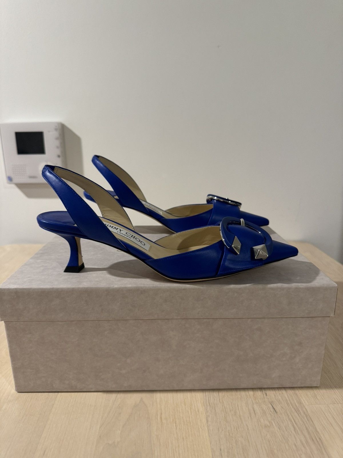 Jimmy Choo Jimmy Choo Heels Blue Size US 6 / IT 36 - 2 Thumbnail