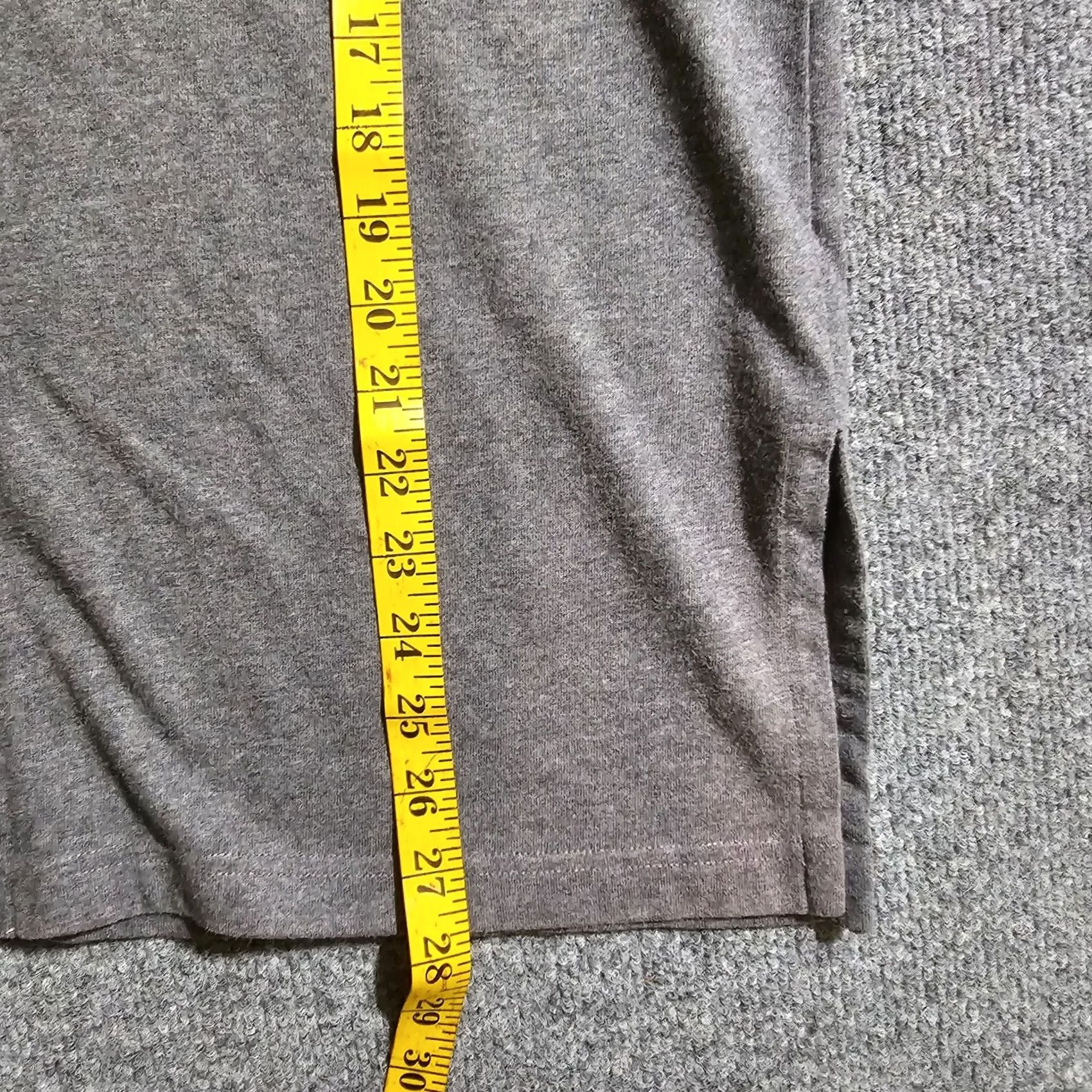 Vintage L.L. Bean Cardigan Top Womens Medium Gray Button V Neck Long Sleeve Casual Career Hoodie Shirt - wait Size M / US 6-8 / IT 42-44 - 7 Thumbnail