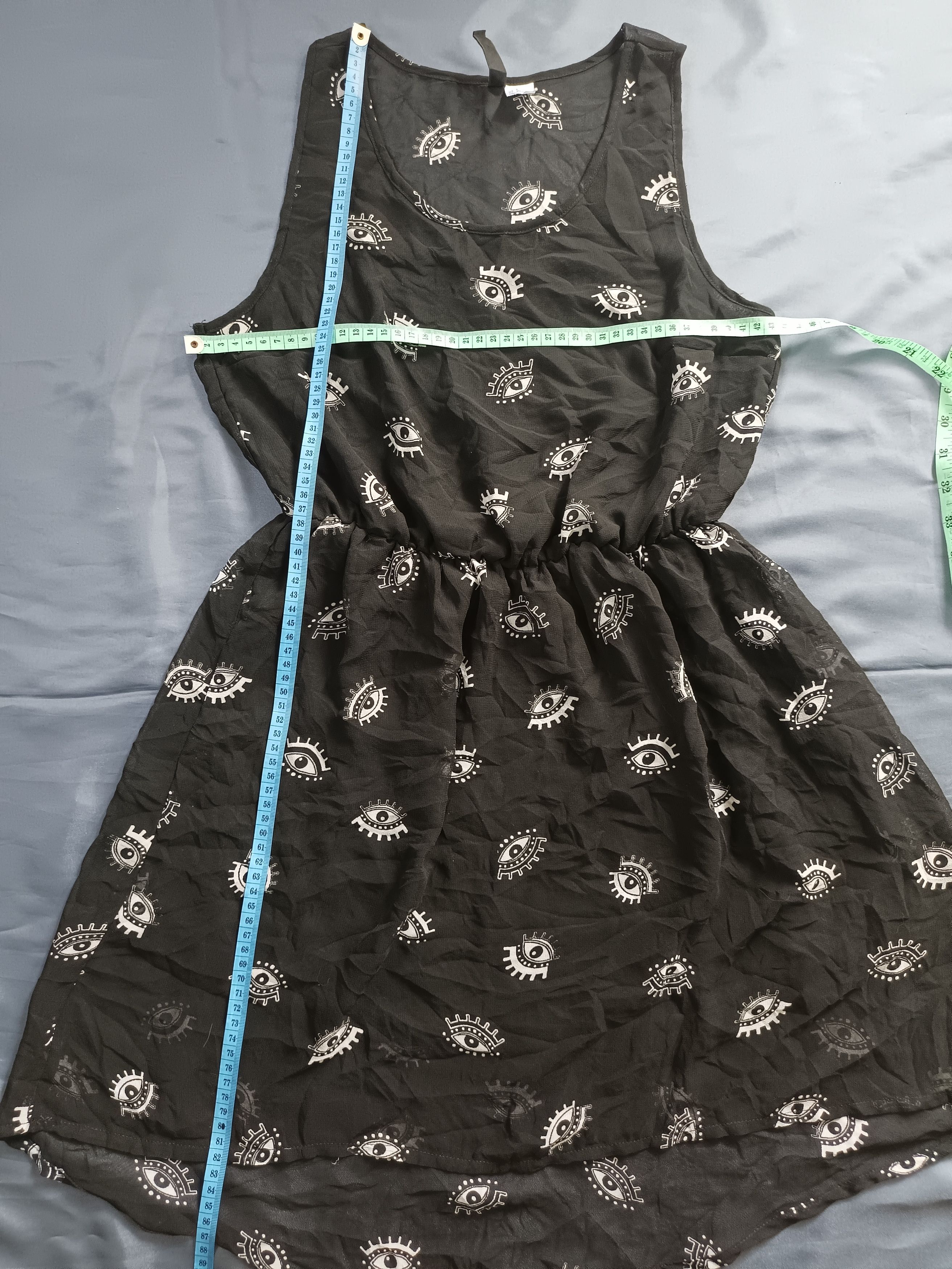Divided × H&M × Japanese Brand H&M Divided Black All Seeing Eye Dress Sleeve less Size M / US 6-8 / IT 42-44 - 13 Thumbnail